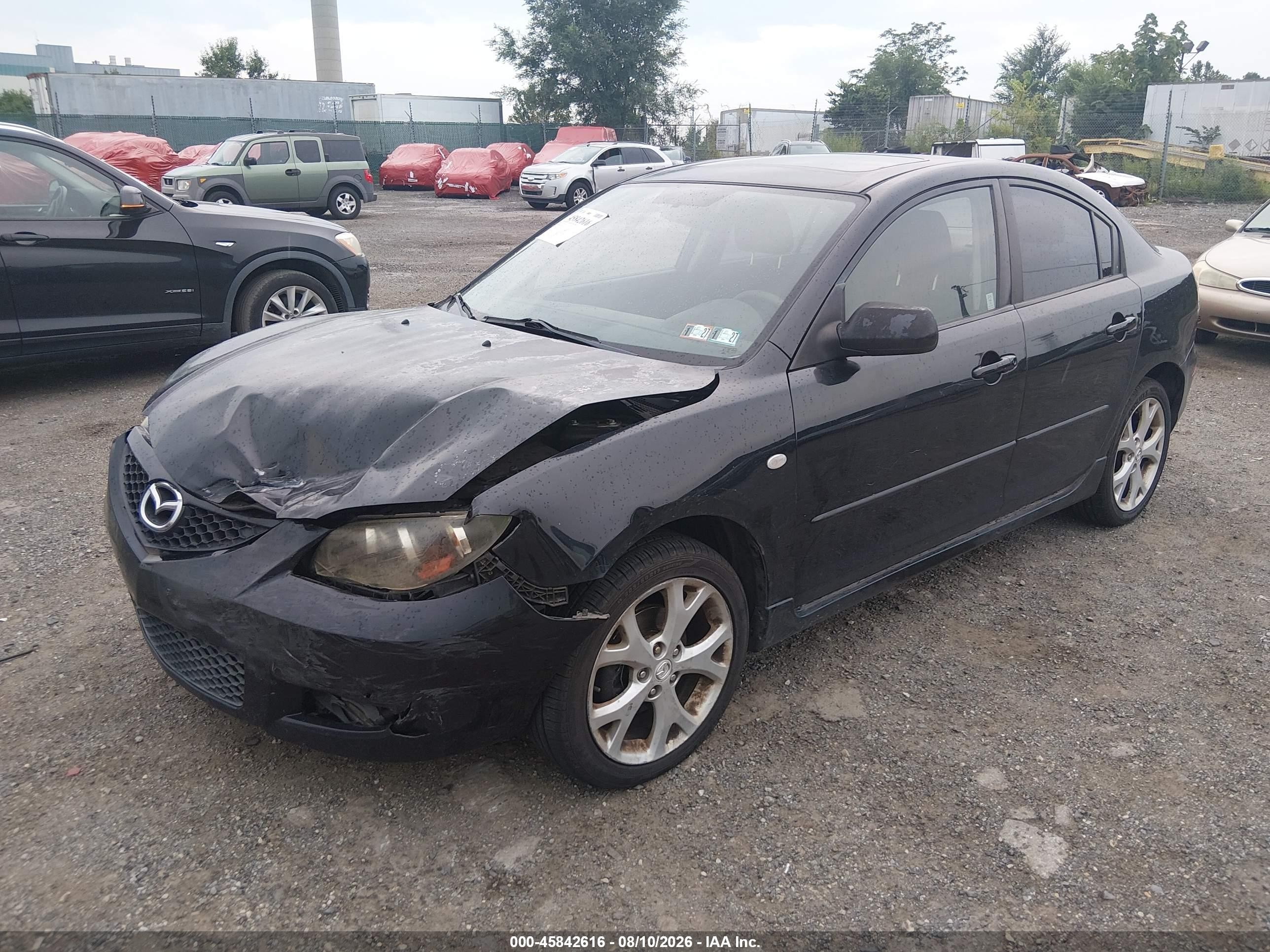 2009 Mazda Mazda3 I Black vin: JM1BK32G791194872