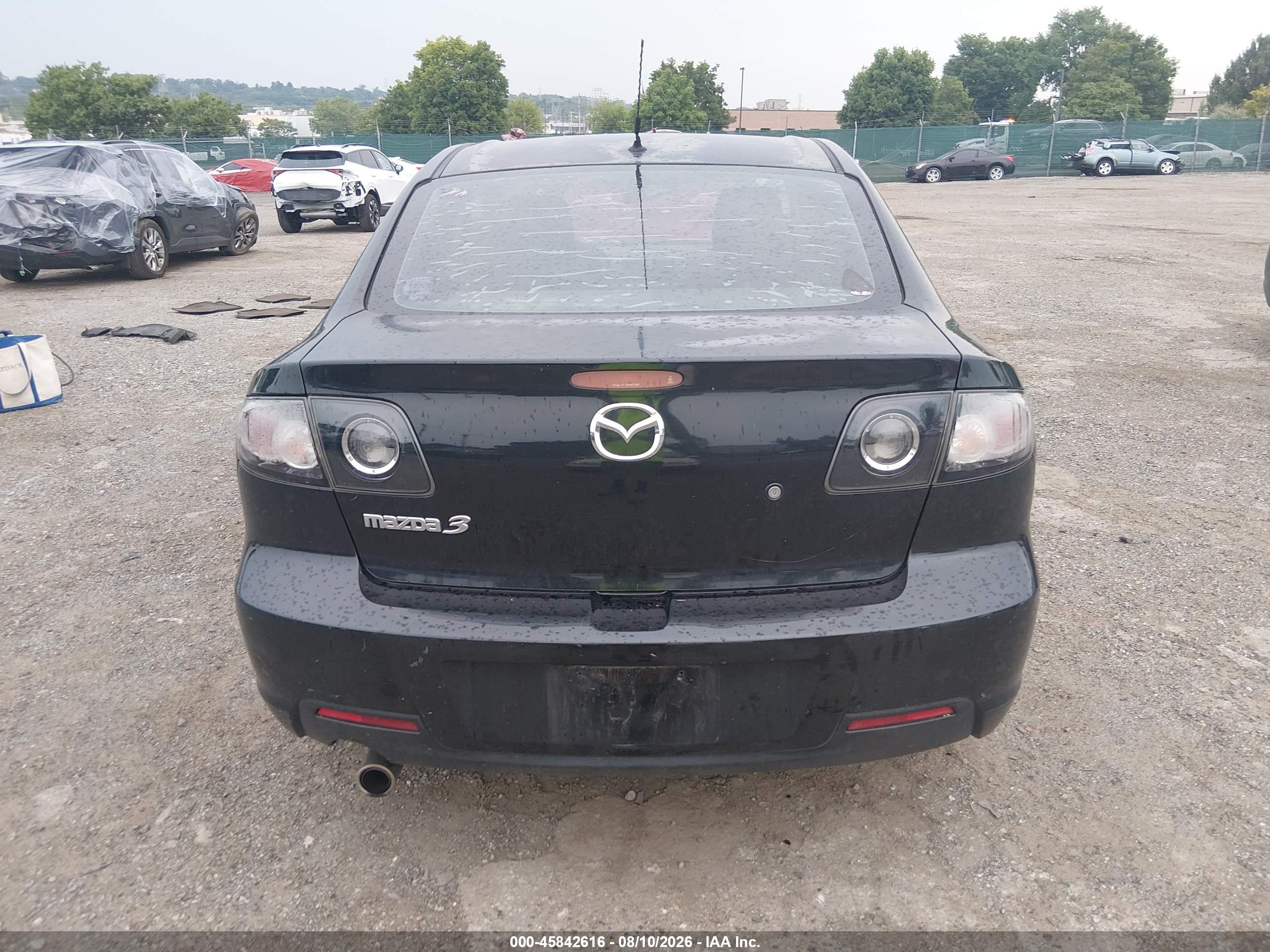 2009 Mazda Mazda3 I Black vin: JM1BK32G791194872