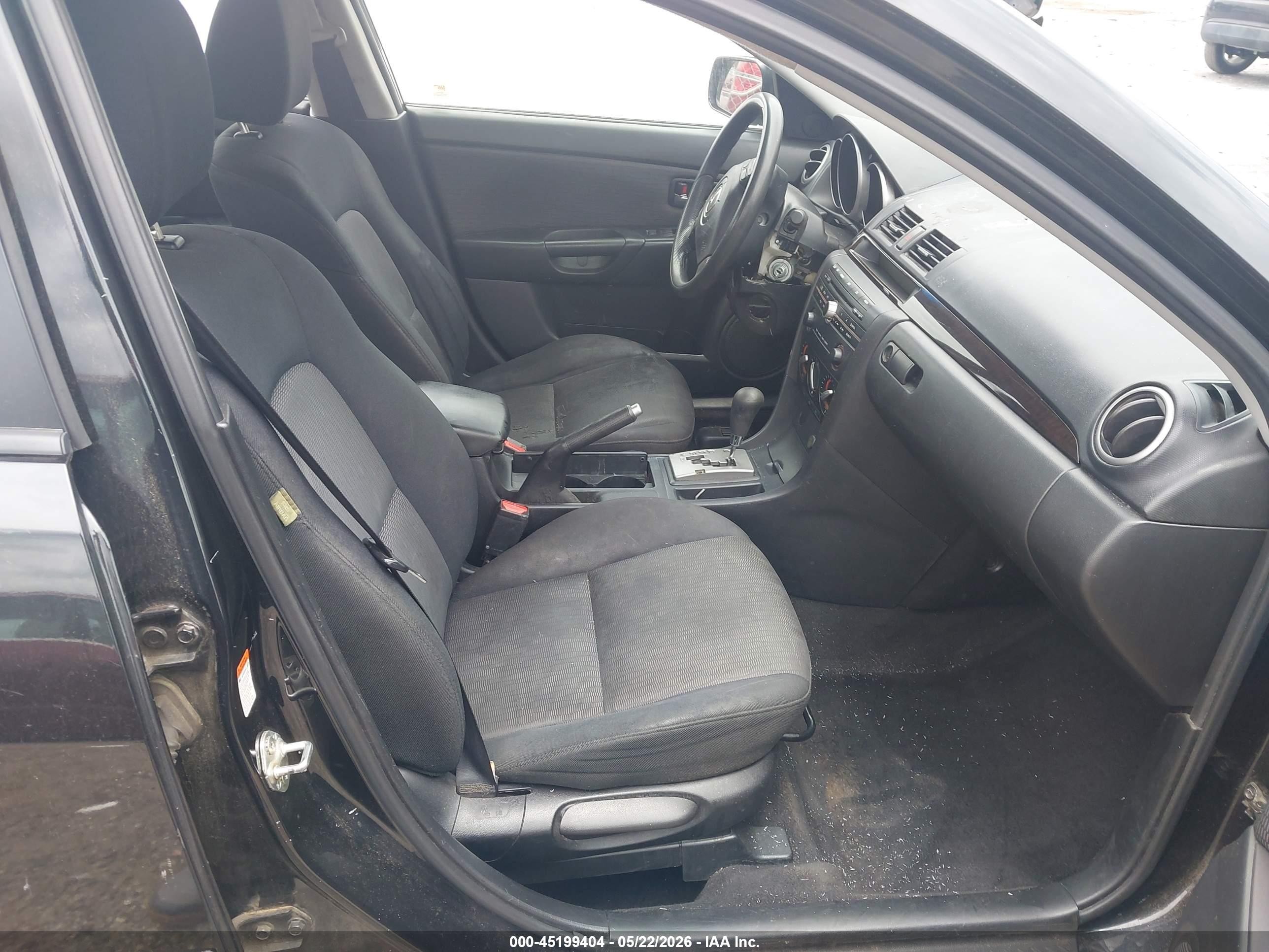2008 Mazda Mazda3 I Black vin: JM1BK32G881811968