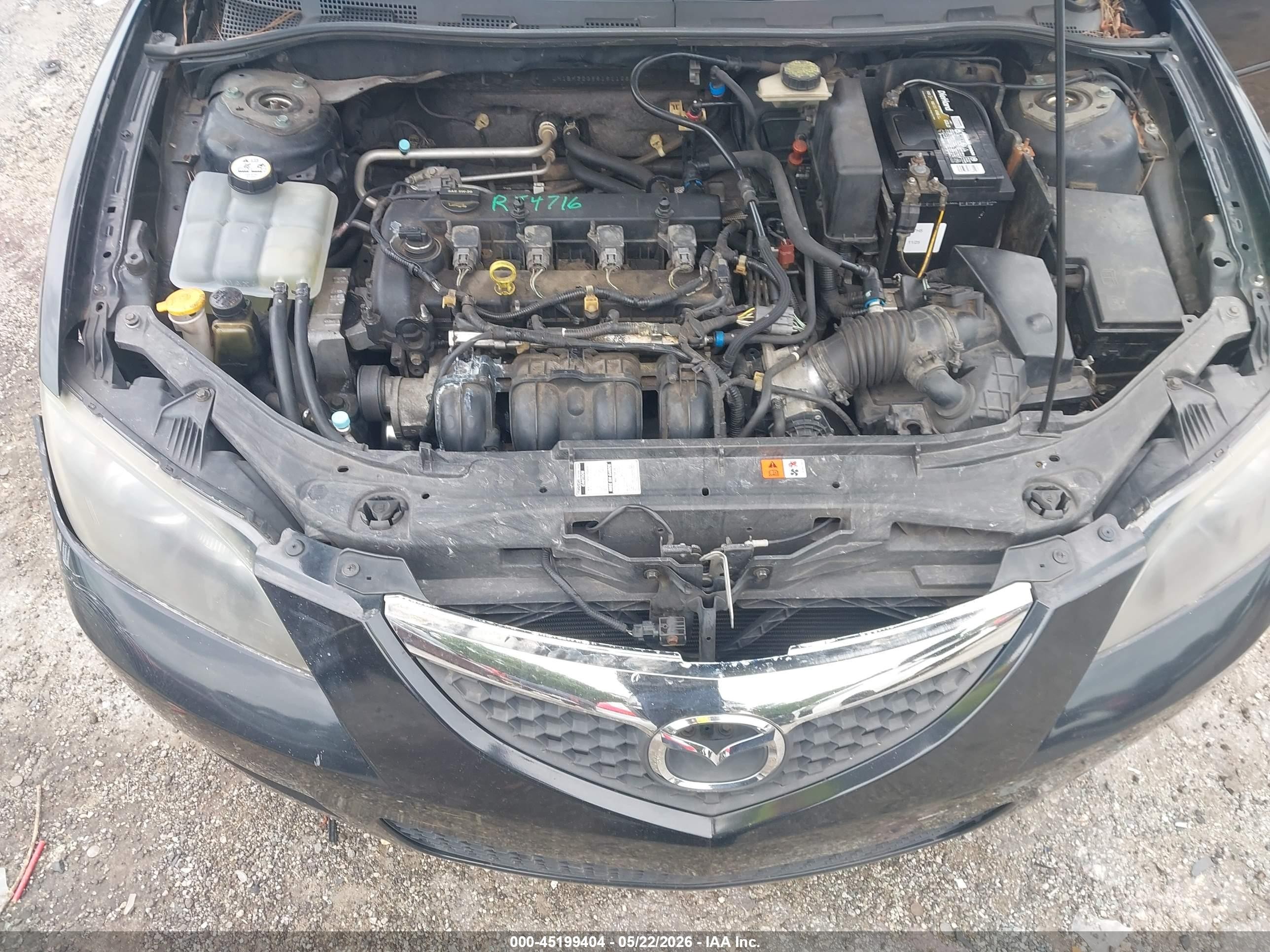 2008 Mazda Mazda3 I Black vin: JM1BK32G881811968