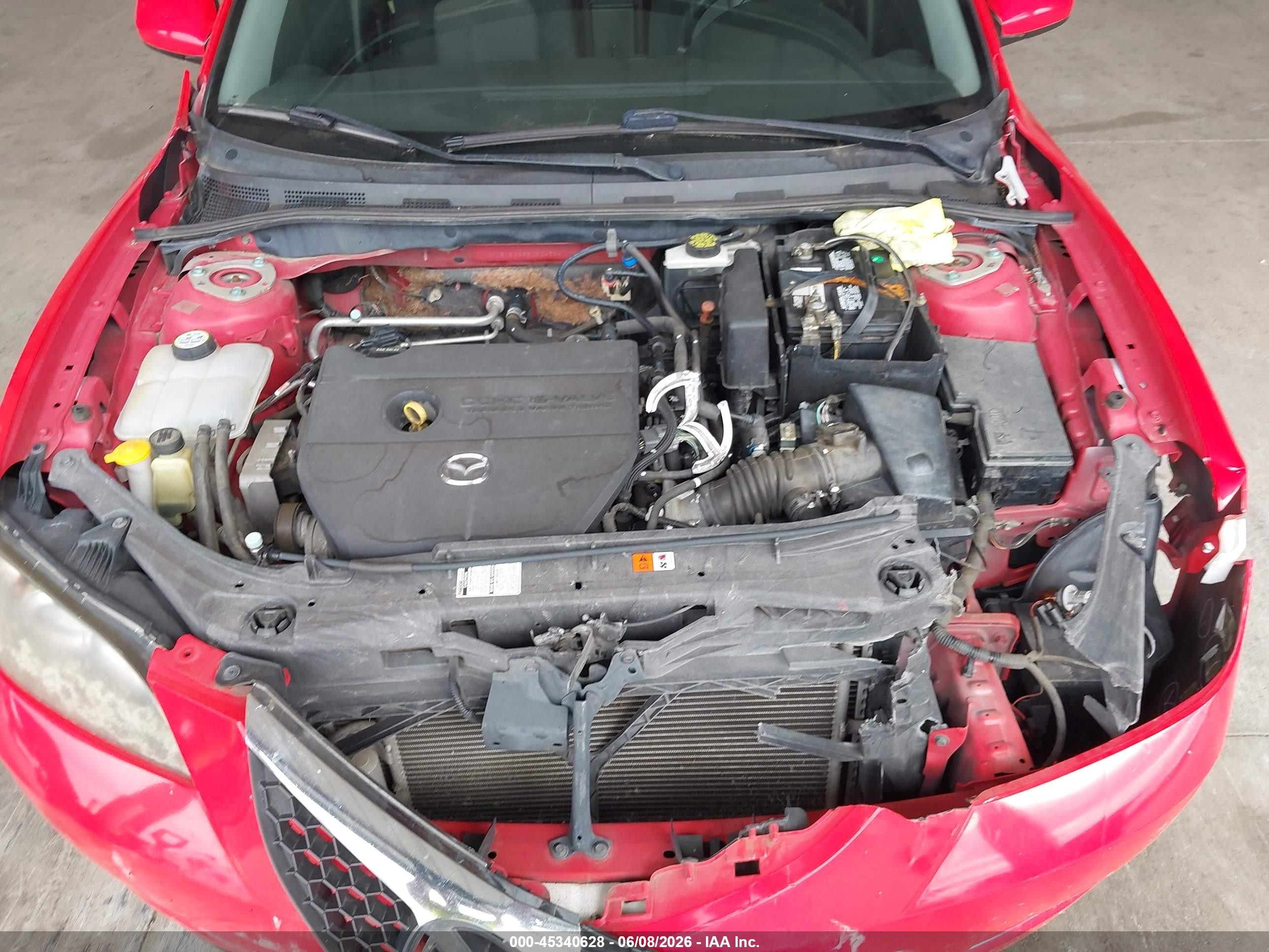 2008 Mazda Mazda3 I Red vin: JM1BK32G881824364