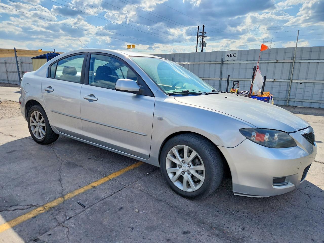 2008 Mazda 3 I Silver vin: JM1BK32G881877873