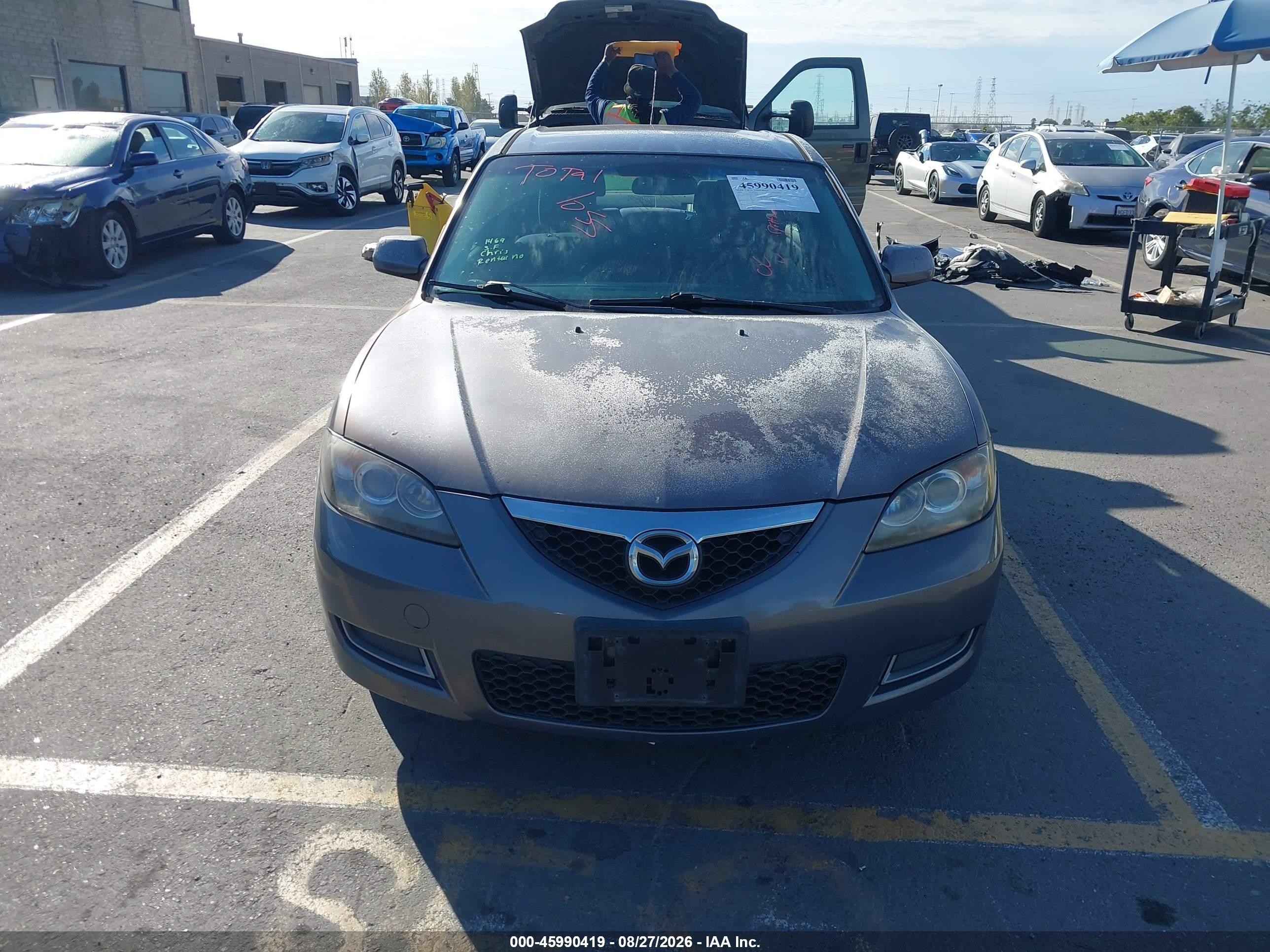 2009 Mazda Mazda3 I Sport Серый vin: JM1BK32G891226230