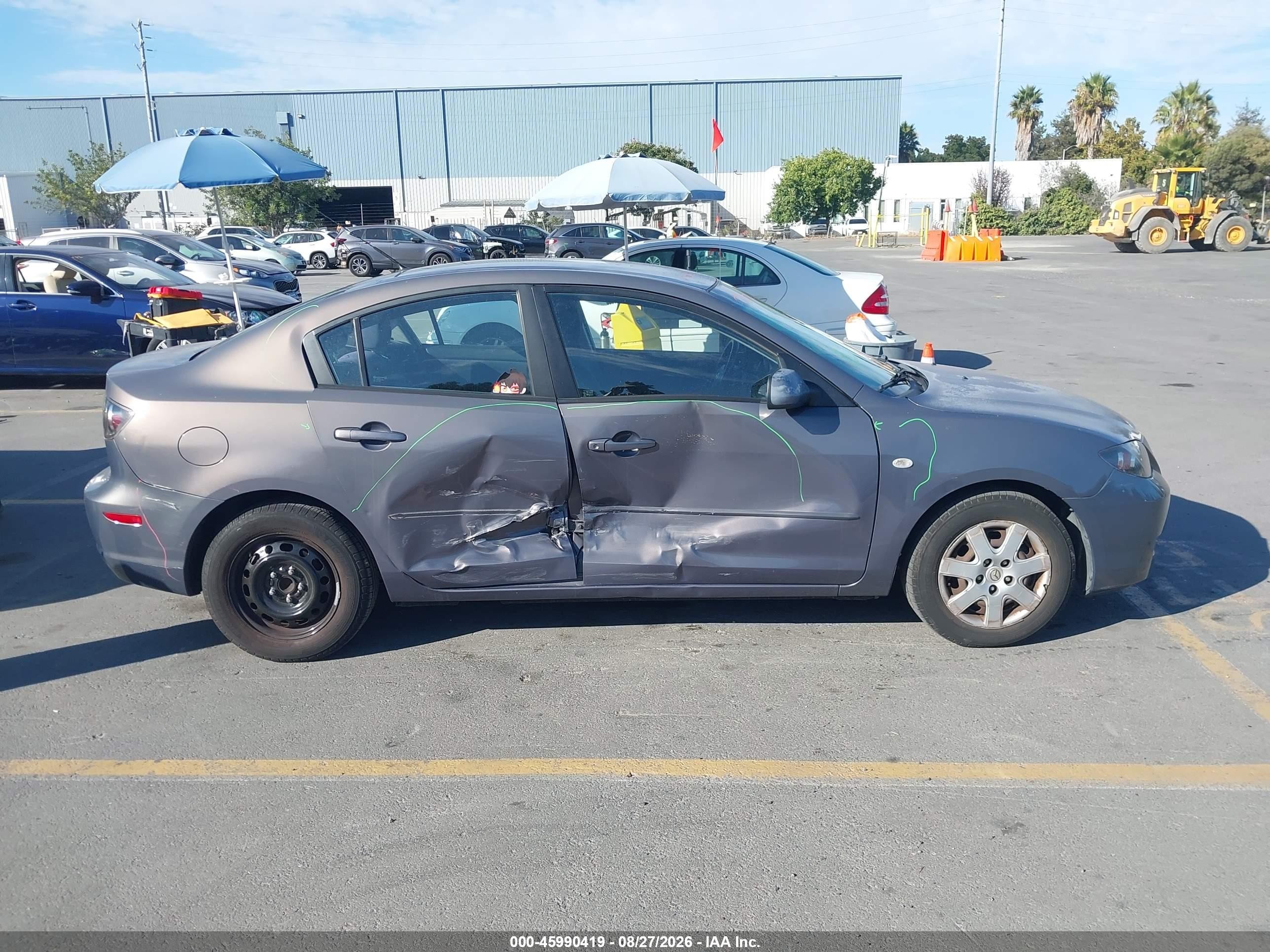 2009 Mazda Mazda3 I Sport Серый vin: JM1BK32G891226230