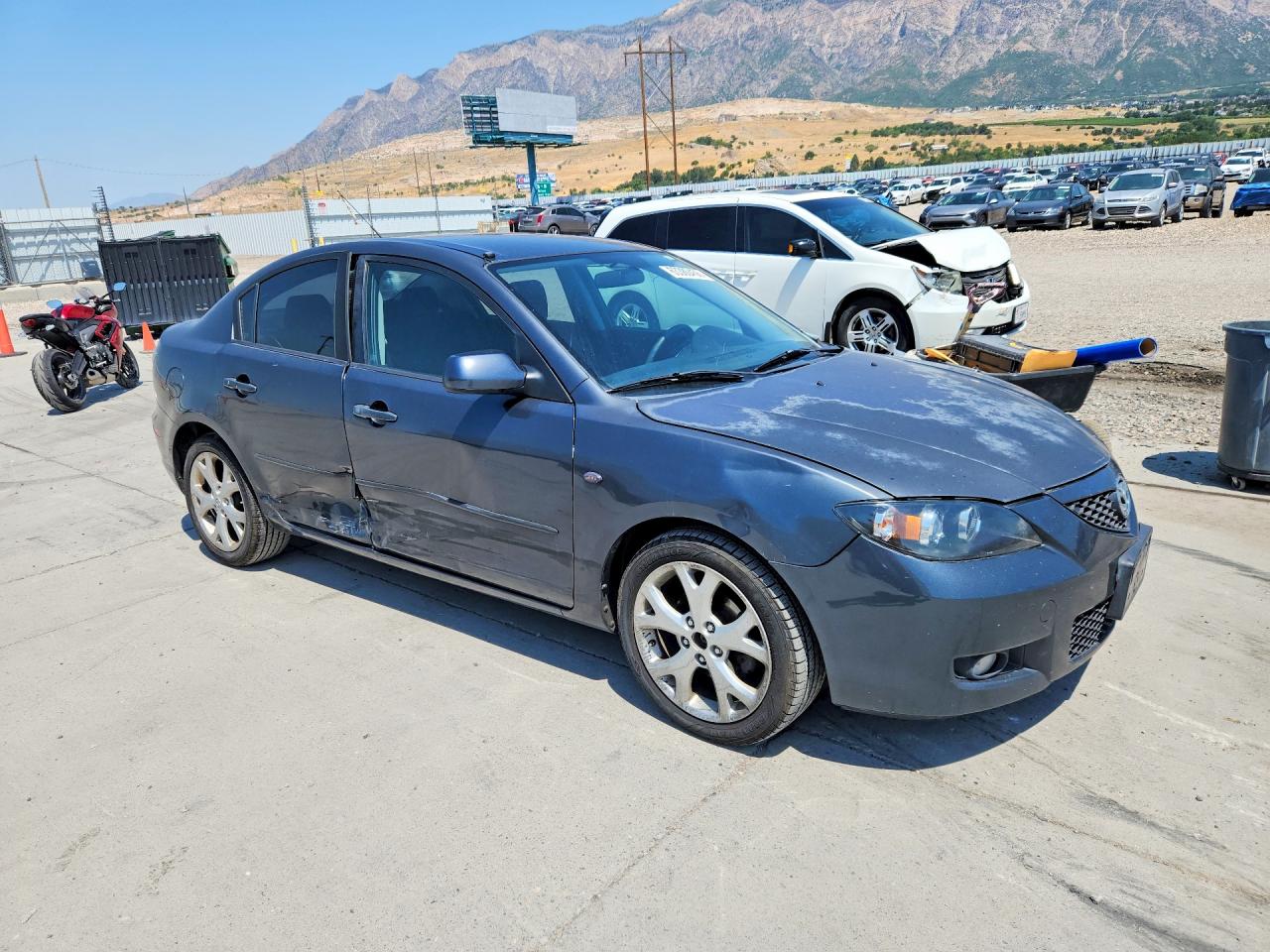 2009 Mazda 3 I Серый vin: JM1BK32G891232755