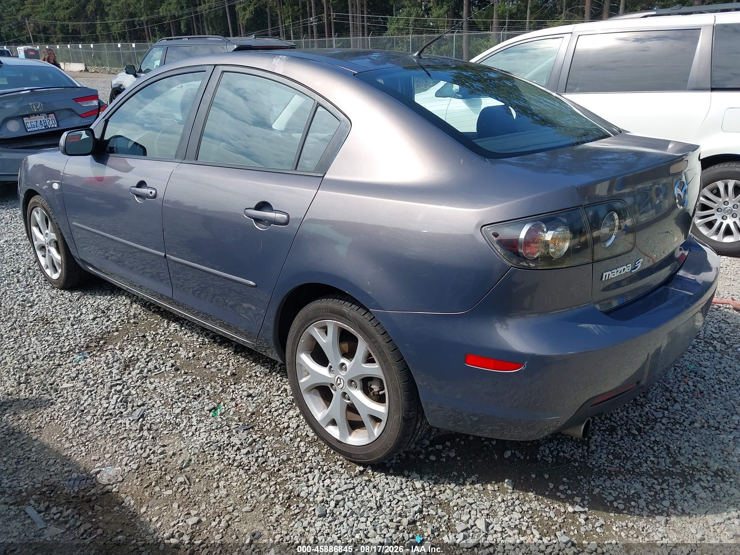 2009 Mazda Mazda3 I Gray vin: JM1BK32G891234764