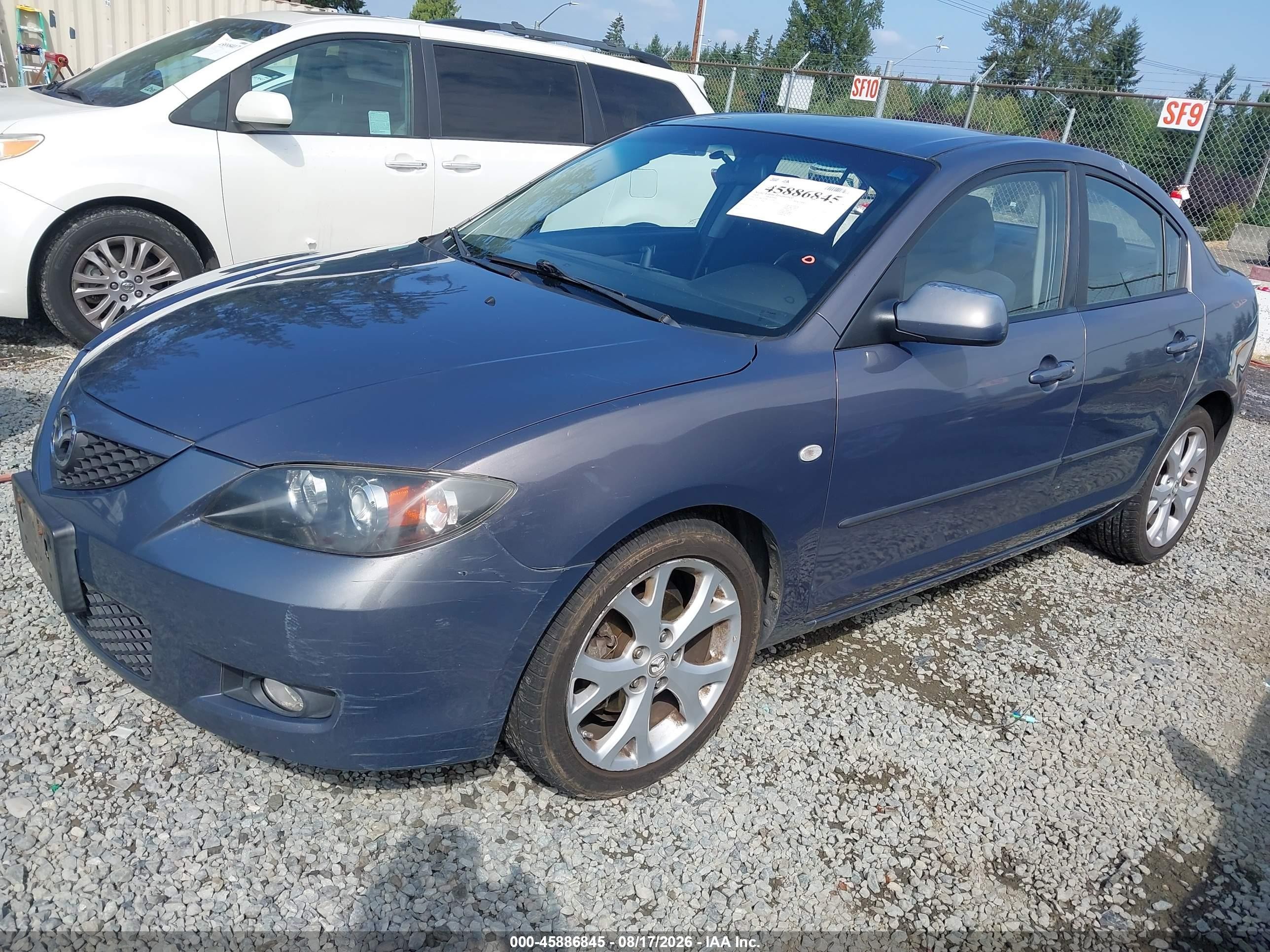 2009 Mazda Mazda3 I Gray vin: JM1BK32G891234764