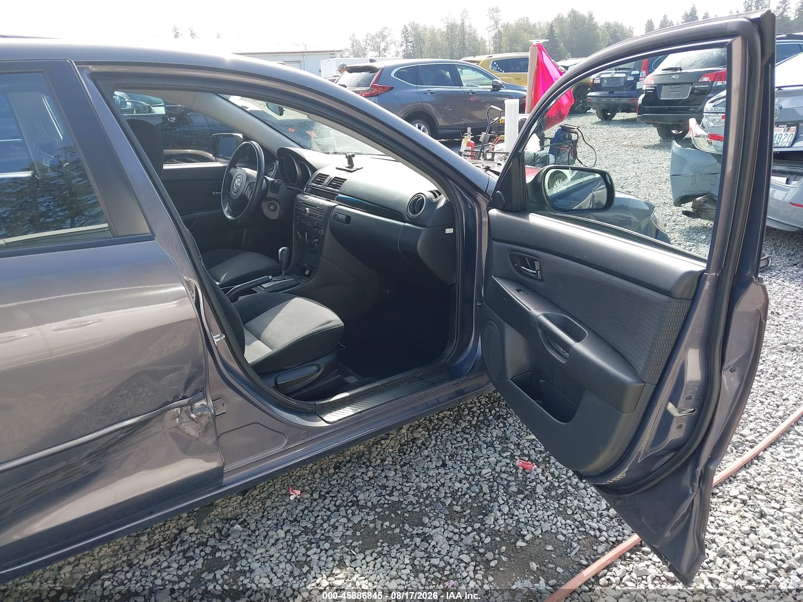 2009 Mazda Mazda3 I Gray vin: JM1BK32G891234764