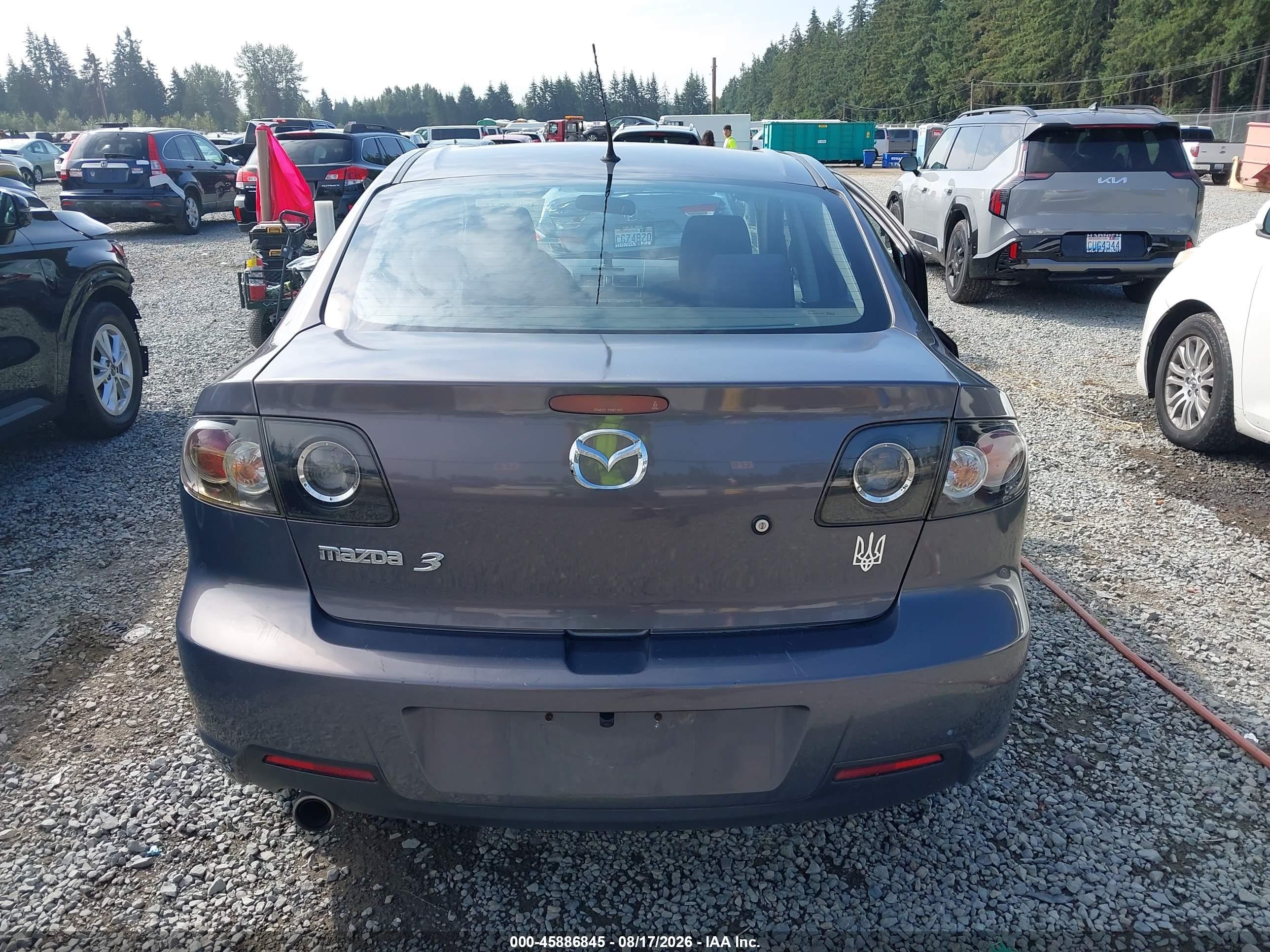 2009 Mazda Mazda3 I Gray vin: JM1BK32G891234764