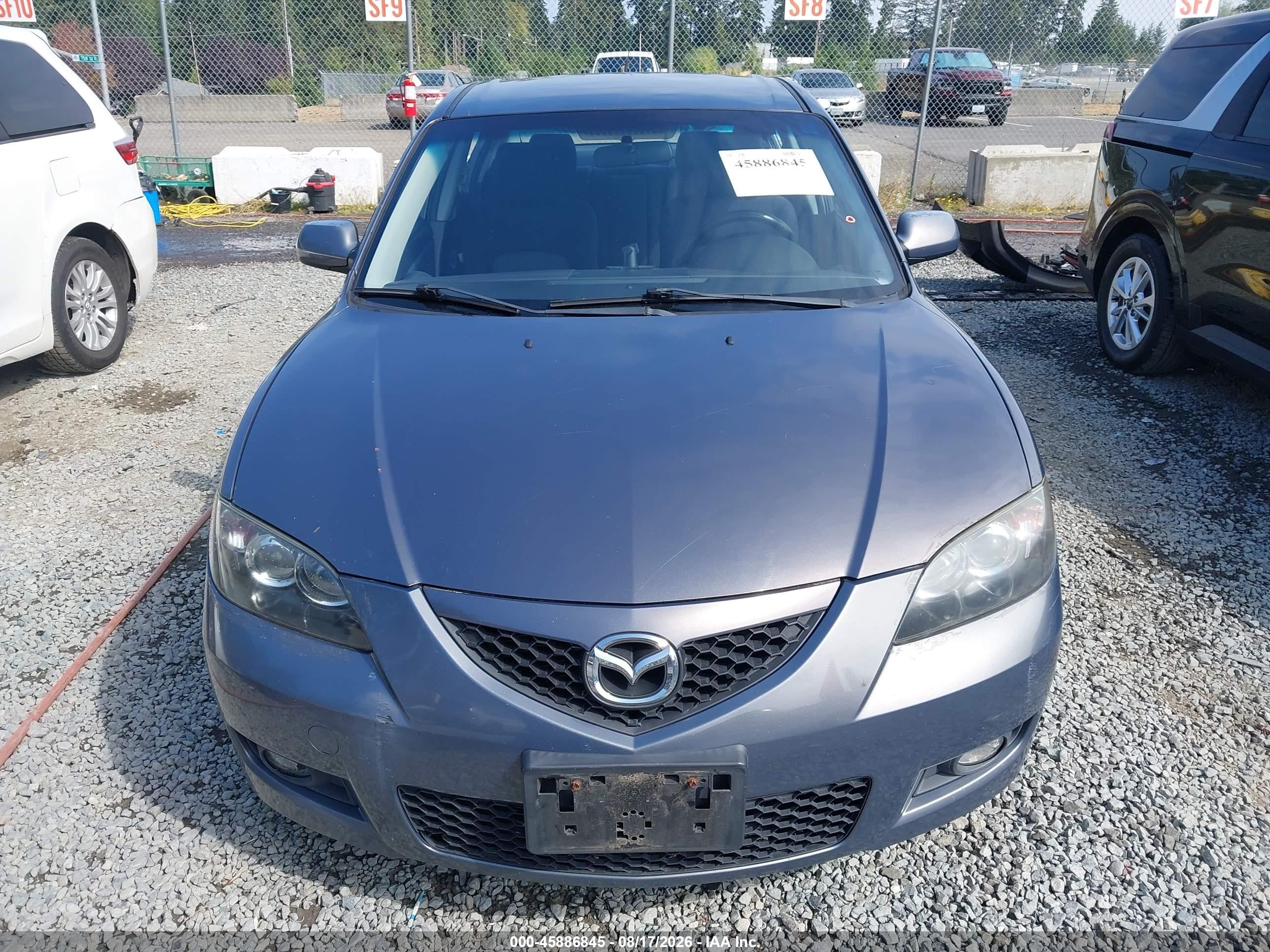 2009 Mazda Mazda3 I Gray vin: JM1BK32G891234764
