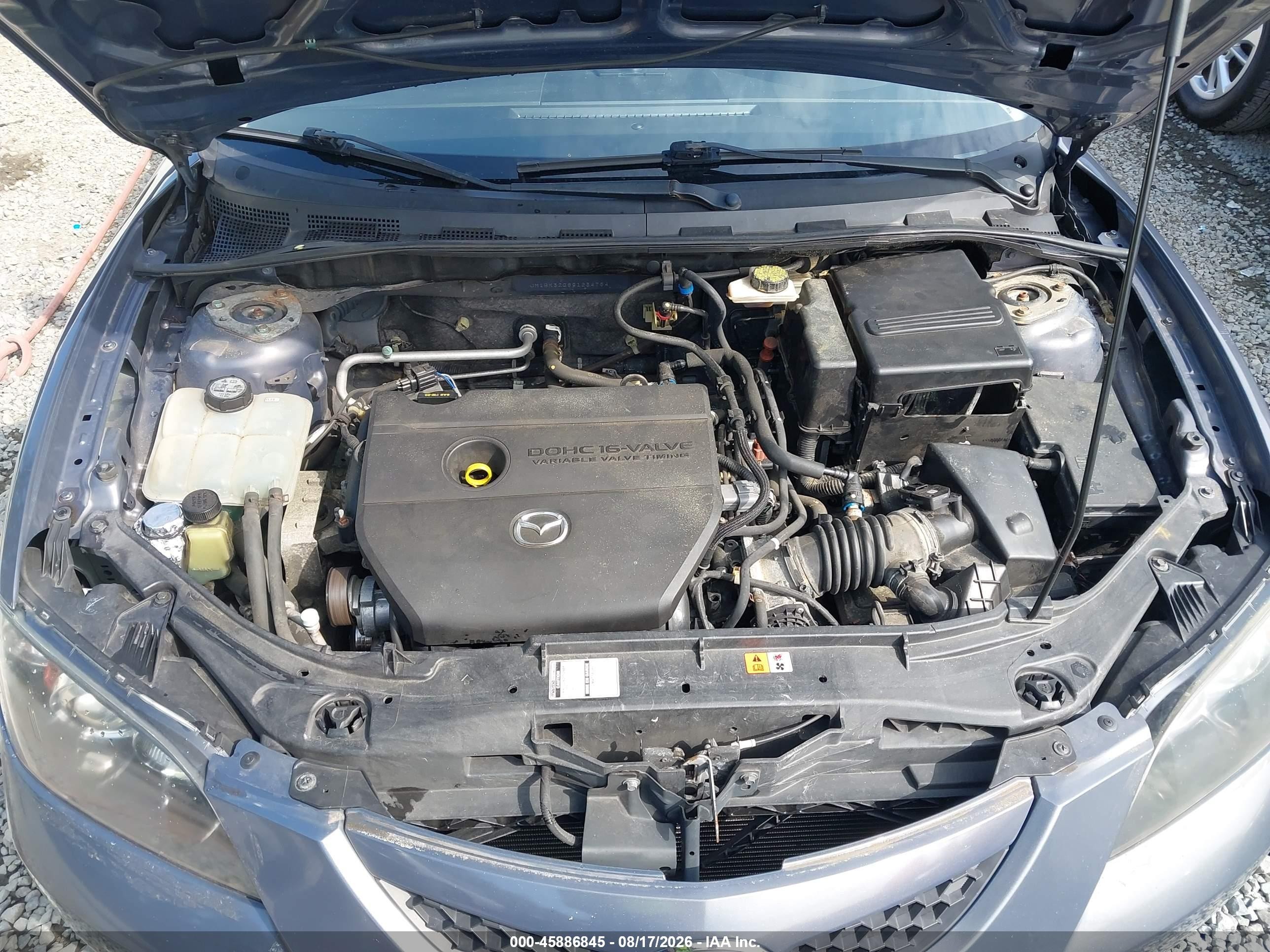 2009 Mazda Mazda3 I Gray vin: JM1BK32G891234764