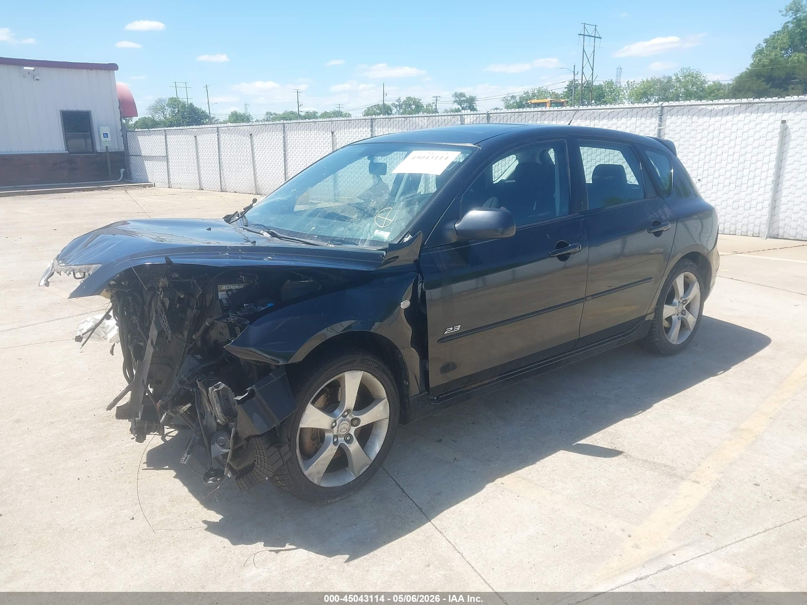2004 Mazda Mazda3 S Black vin: JM1BK343041203625