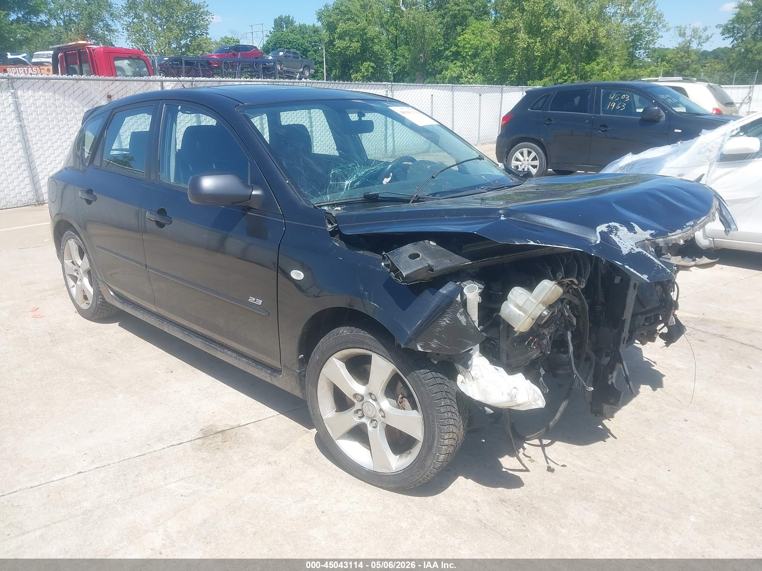 2004 Mazda Mazda3 S Black vin: JM1BK343041203625