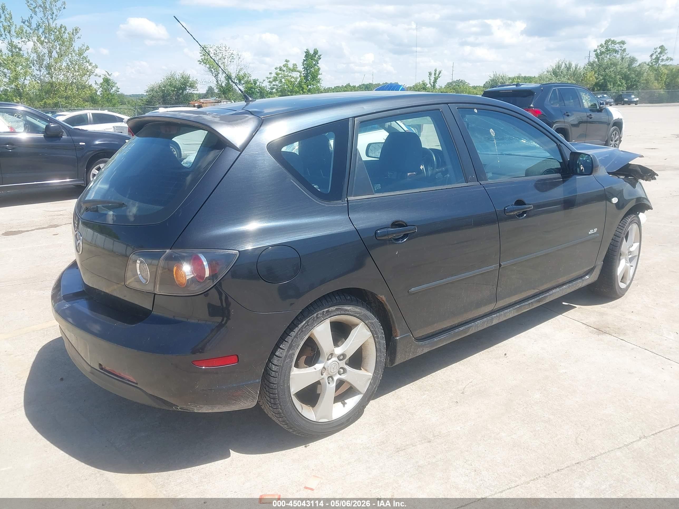 2004 Mazda Mazda3 S Black vin: JM1BK343041203625
