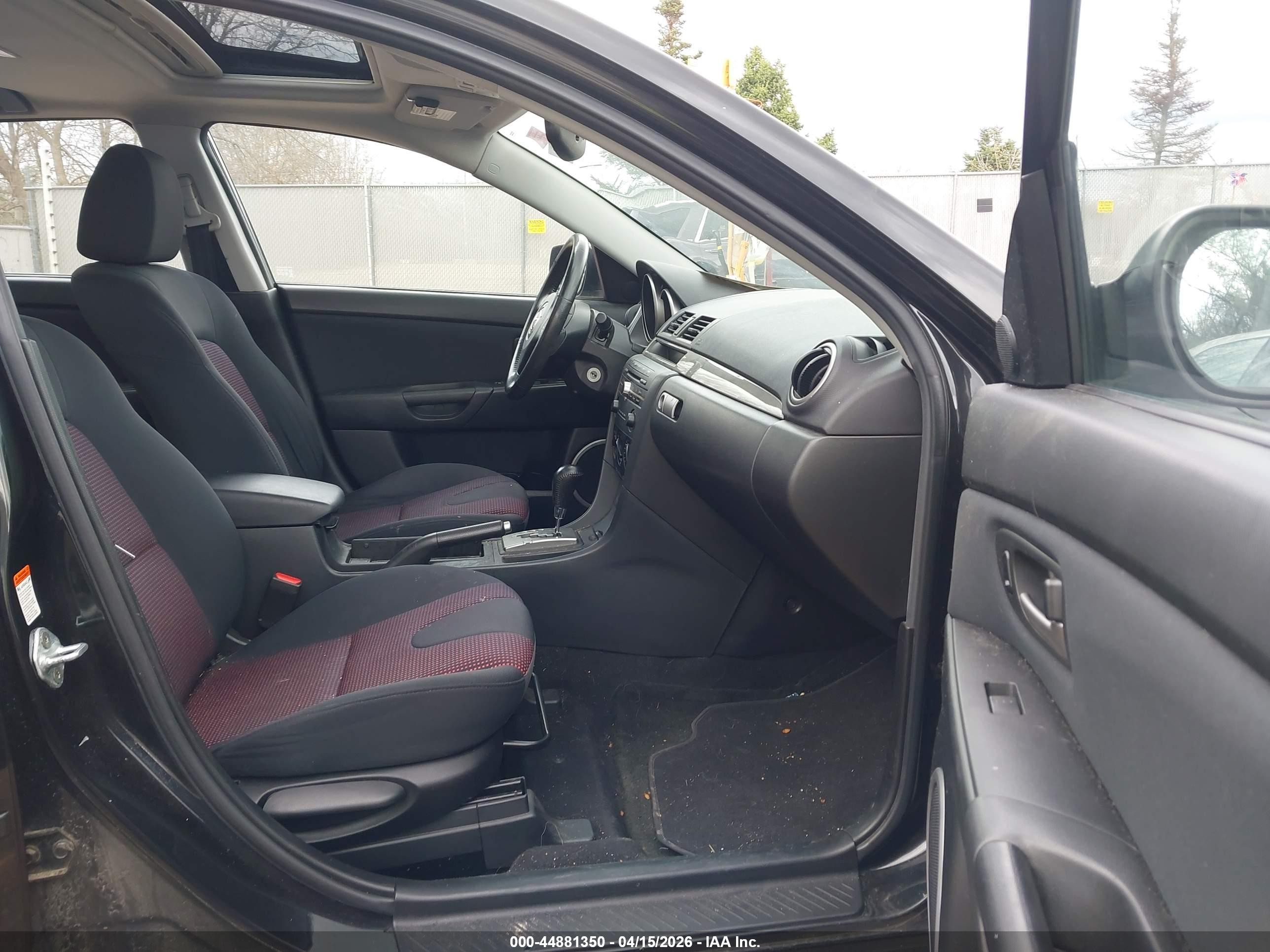 2006 Mazda Mazda3 S Touring Black vin: JM1BK343061427464