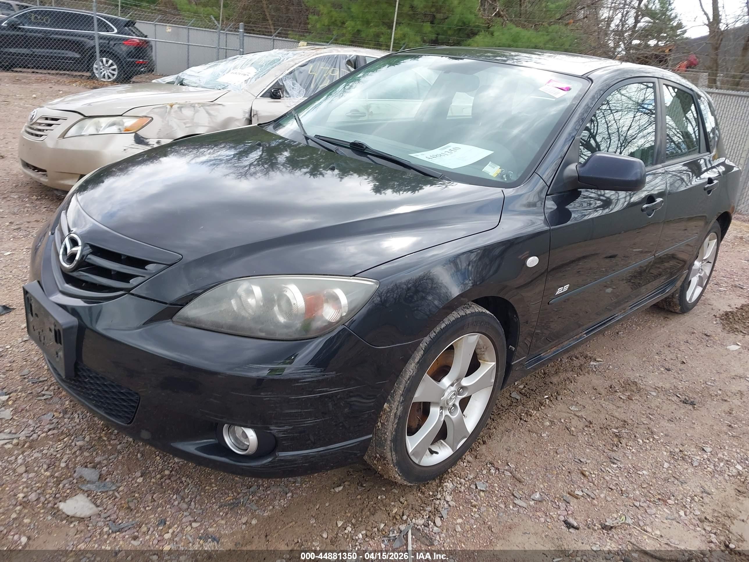 2006 Mazda Mazda3 S Touring Black vin: JM1BK343061427464