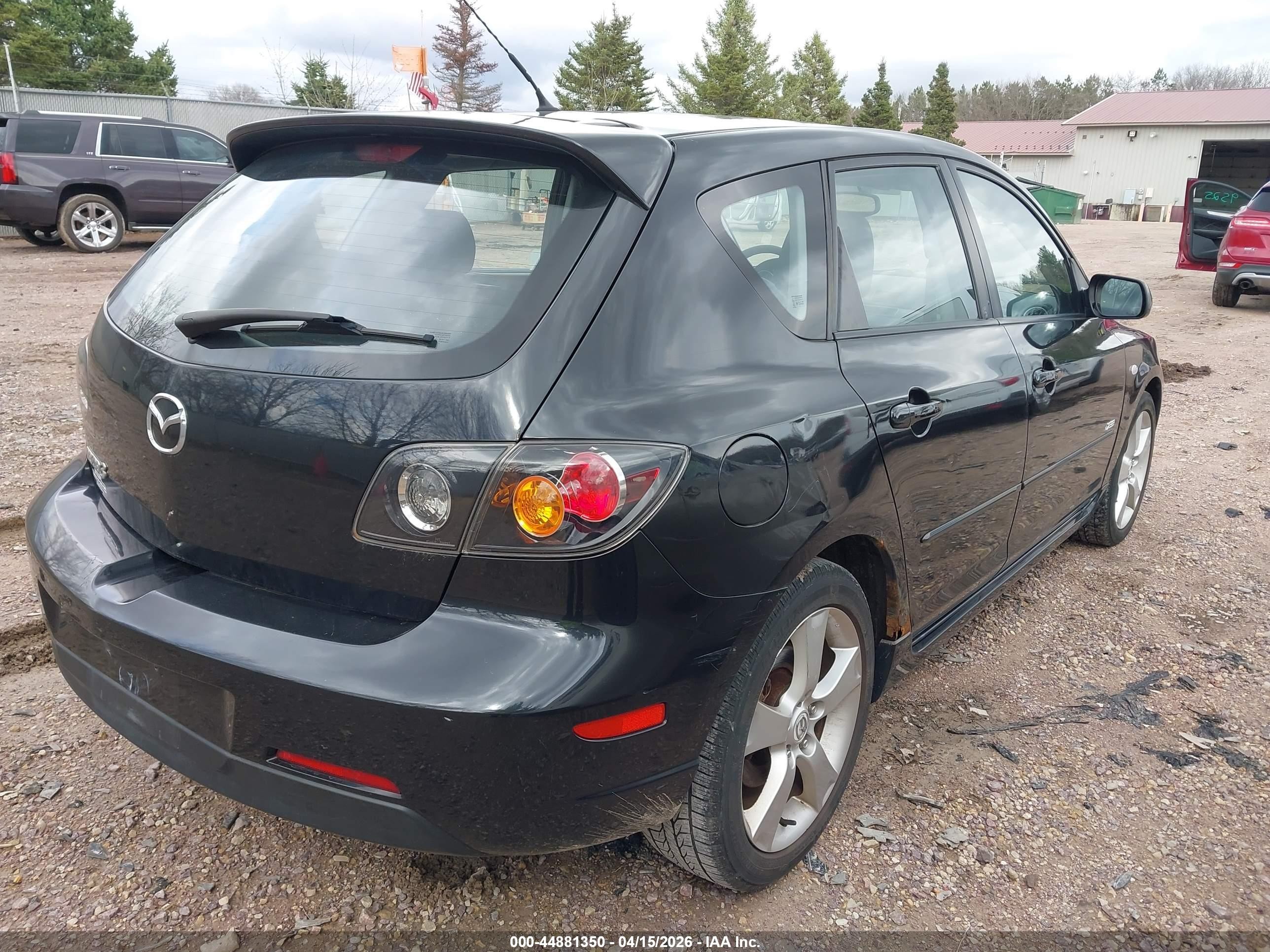 2006 Mazda Mazda3 S Touring Black vin: JM1BK343061427464