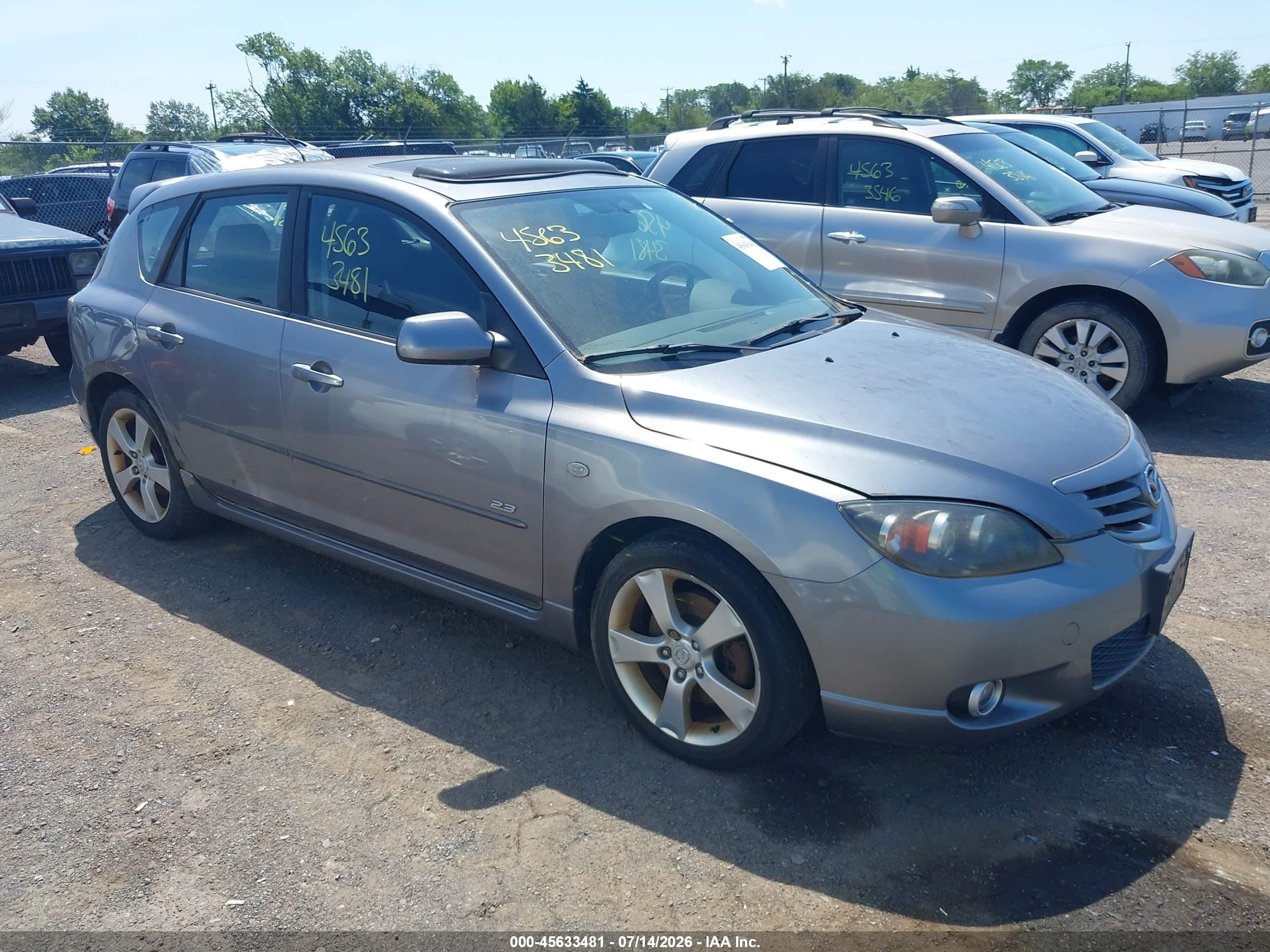 2006 Mazda Mazda3 S Touring Silver vin: JM1BK343061432583