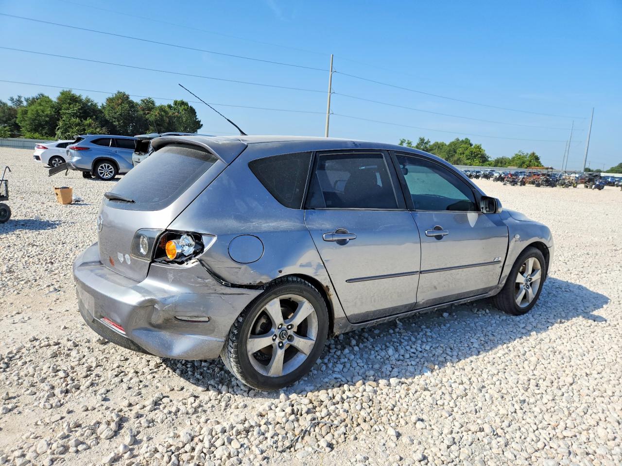 2006 Mazda 3 Hatchback Gray vin: JM1BK343061498793