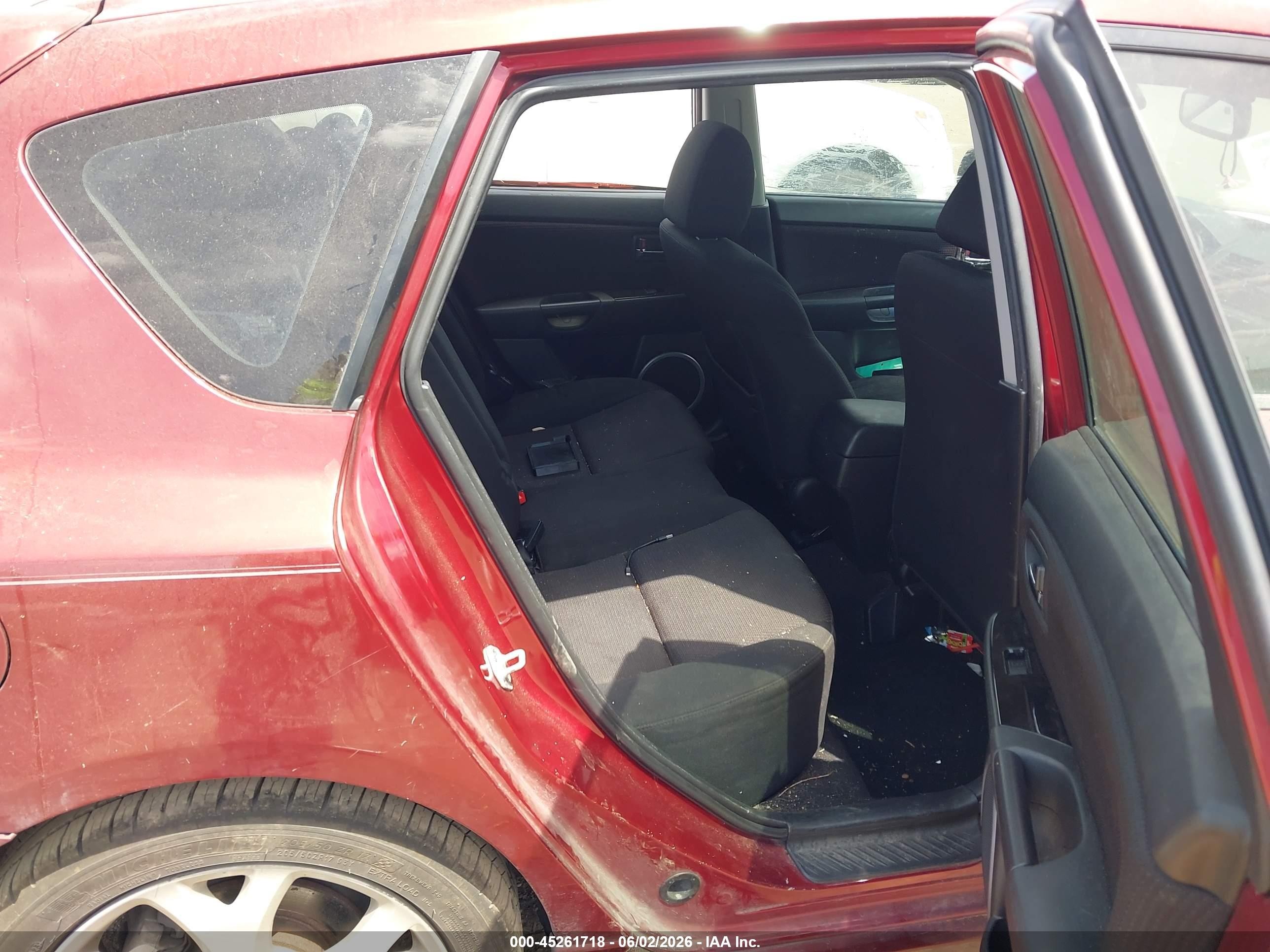 2008 Mazda Mazda3 S Touring Burgundy vin: JM1BK343081146350
