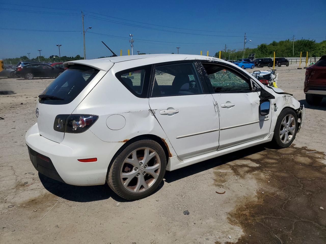 2009 Mazda 3 S White vin: JM1BK343091220268