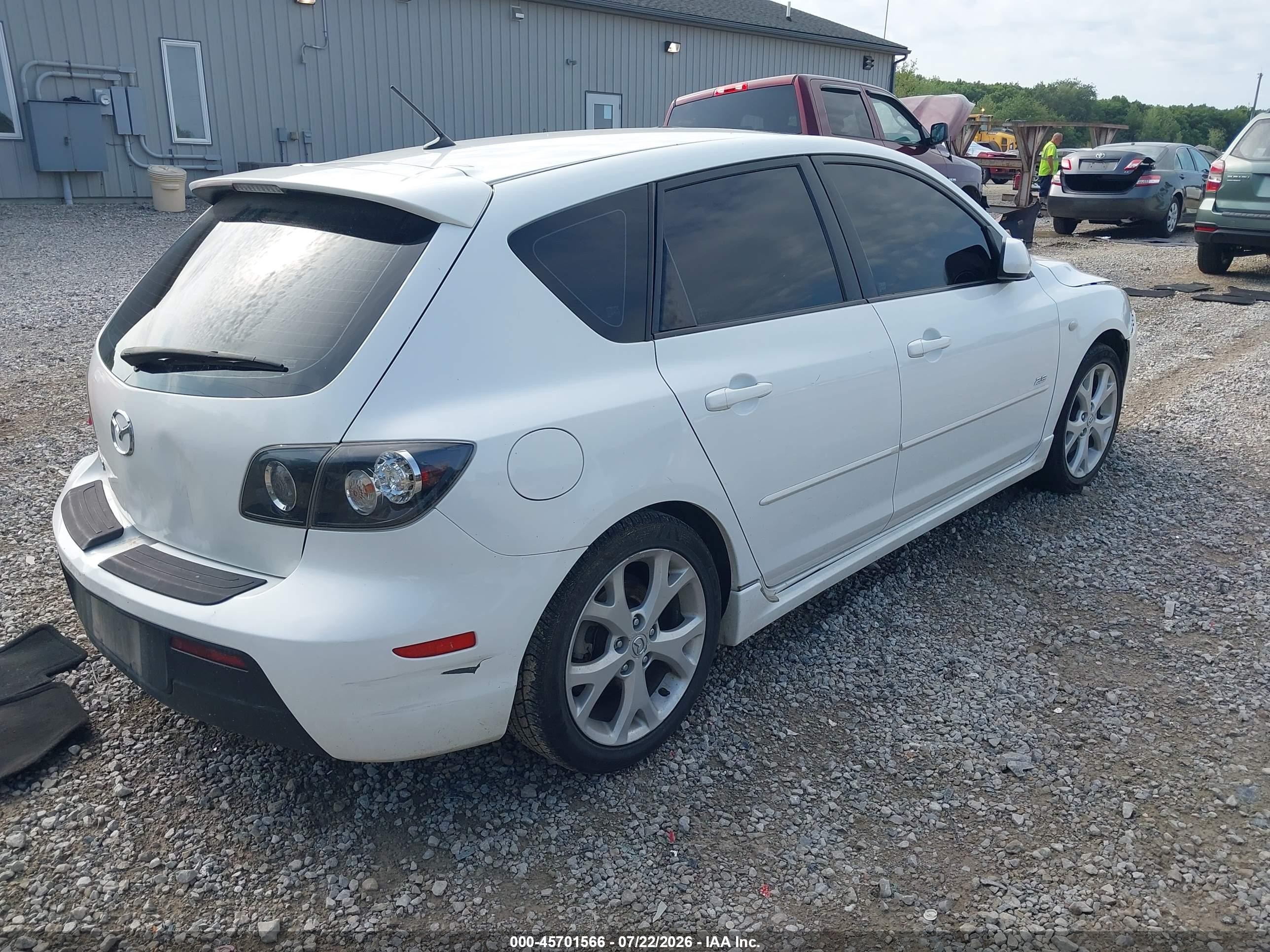 2009 Mazda Mazda3 S Grand Touring White vin: JM1BK343091236003