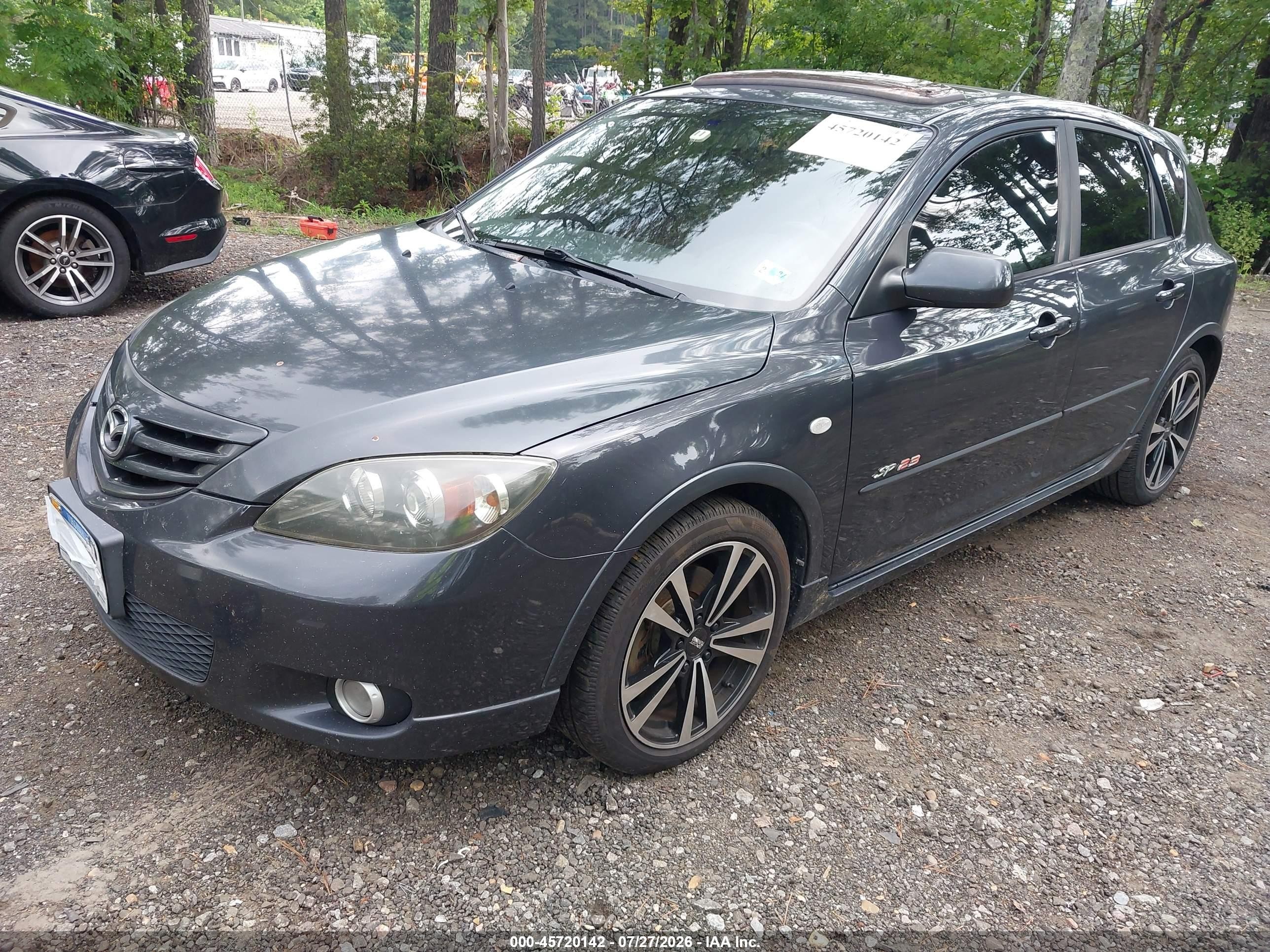 2005 Mazda Mazda3 Sp23 Gray vin: JM1BK343151266833