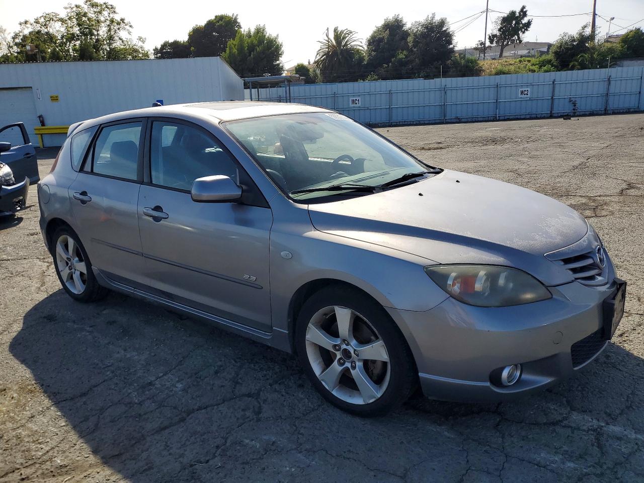 2005 Mazda 3 Hatchback Silver vin: JM1BK343151324228