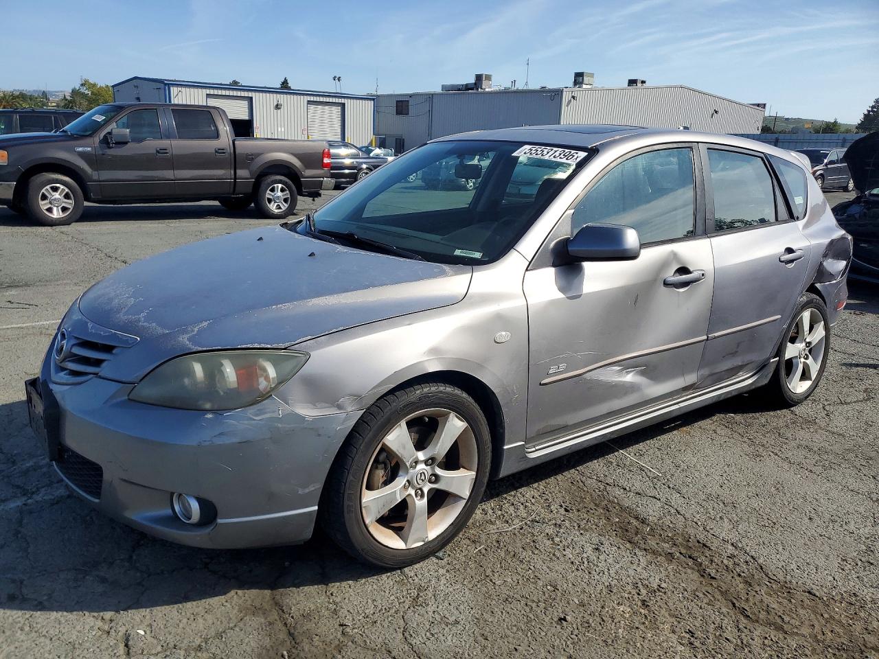 2005 Mazda 3 Hatchback Silver vin: JM1BK343151324228