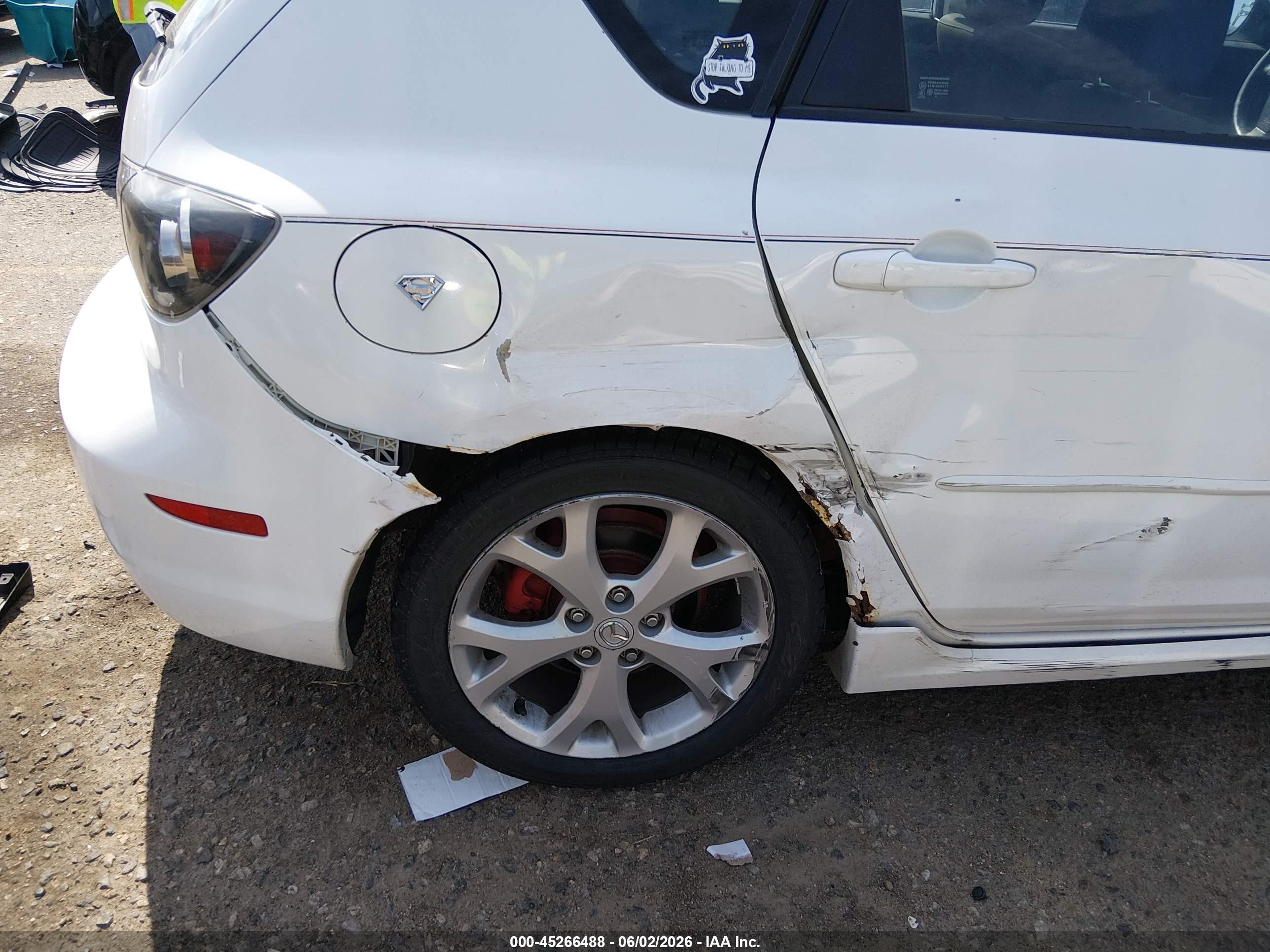 2007 Mazda Mazda3 S Touring White vin: JM1BK343171643664