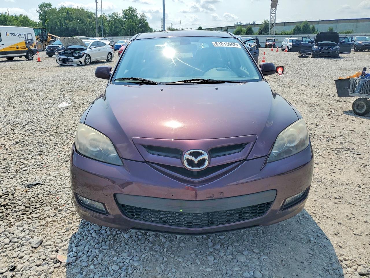 2007 Mazda 3 Hatchback Темно-бордовый vin: JM1BK343171658875