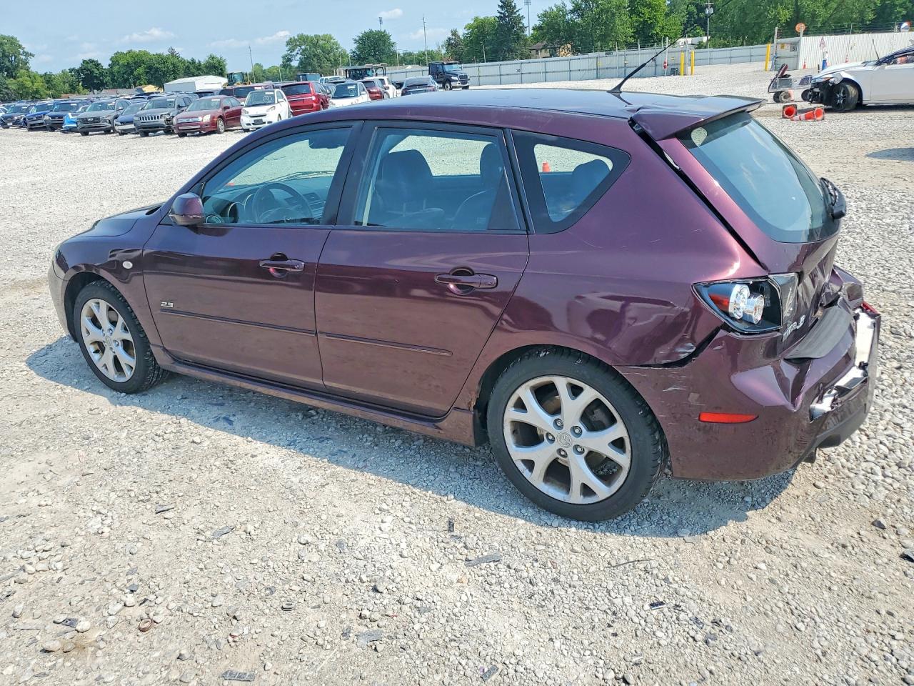 2007 Mazda 3 Hatchback Темно-бордовый vin: JM1BK343171658875