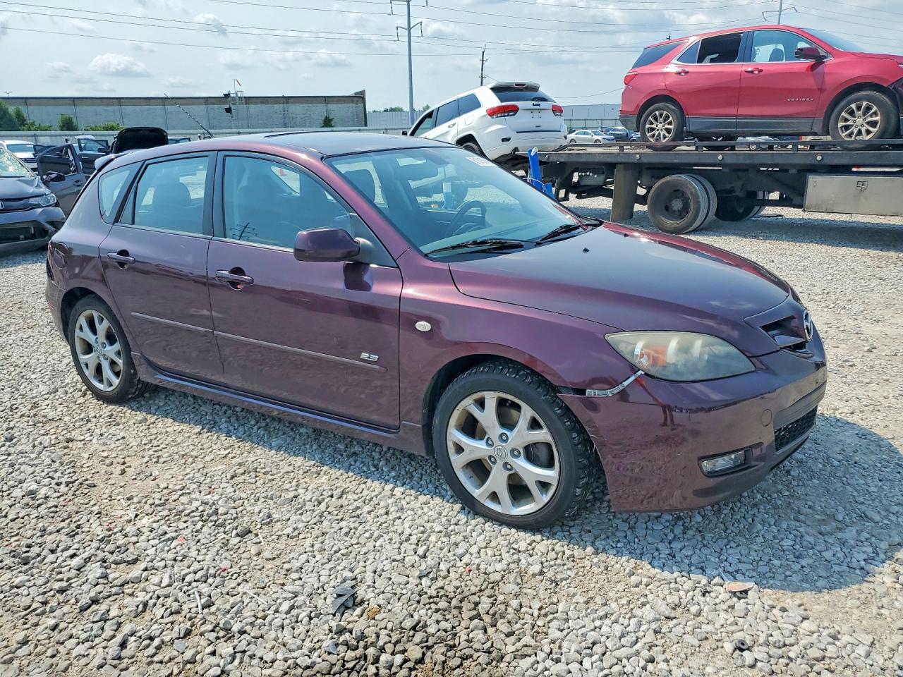 2007 Mazda 3 Hatchback Темно-бордовый vin: JM1BK343171658875