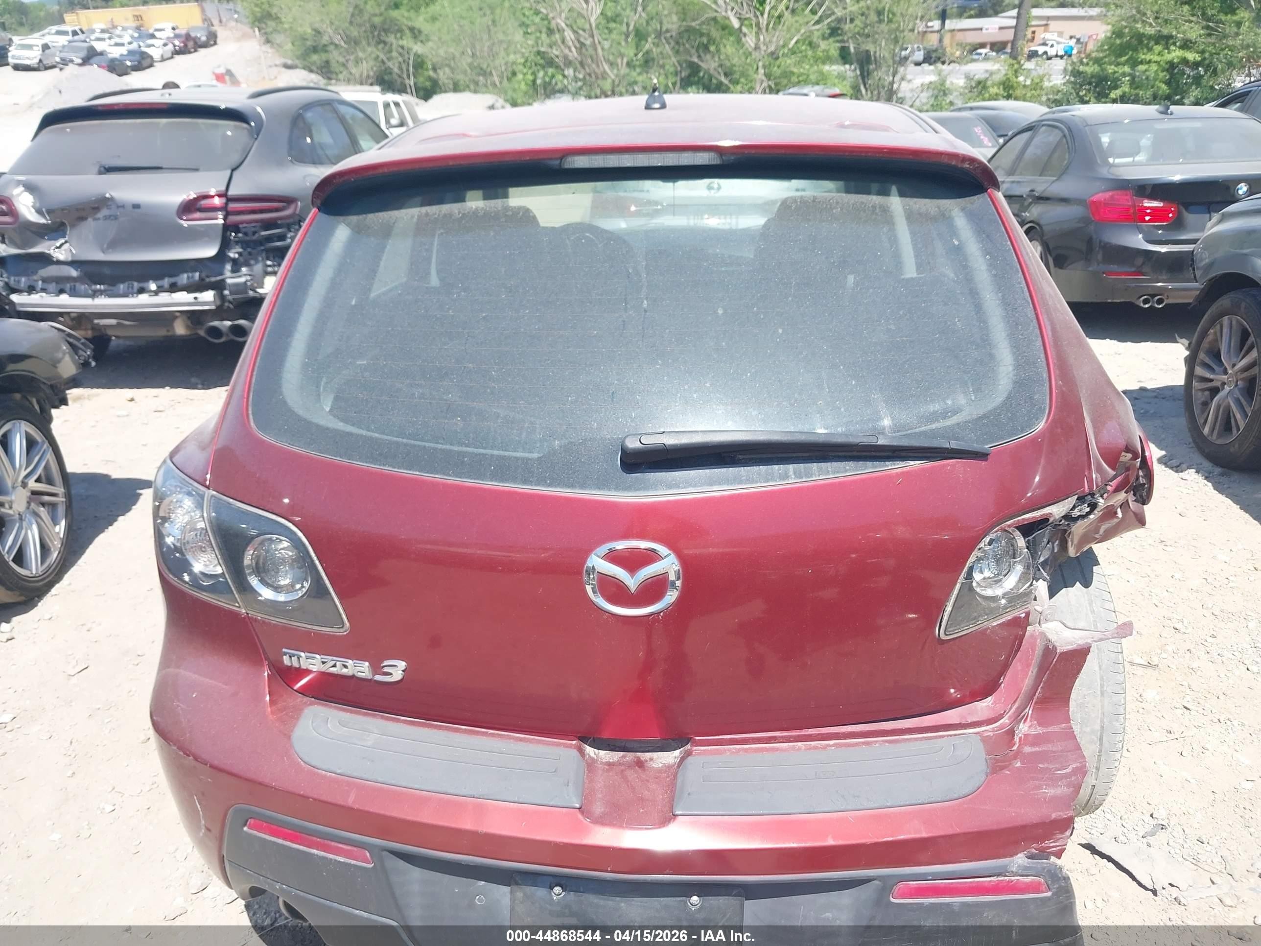 2008 Mazda Mazda3 S Grand Touring Red vin: JM1BK343181134434