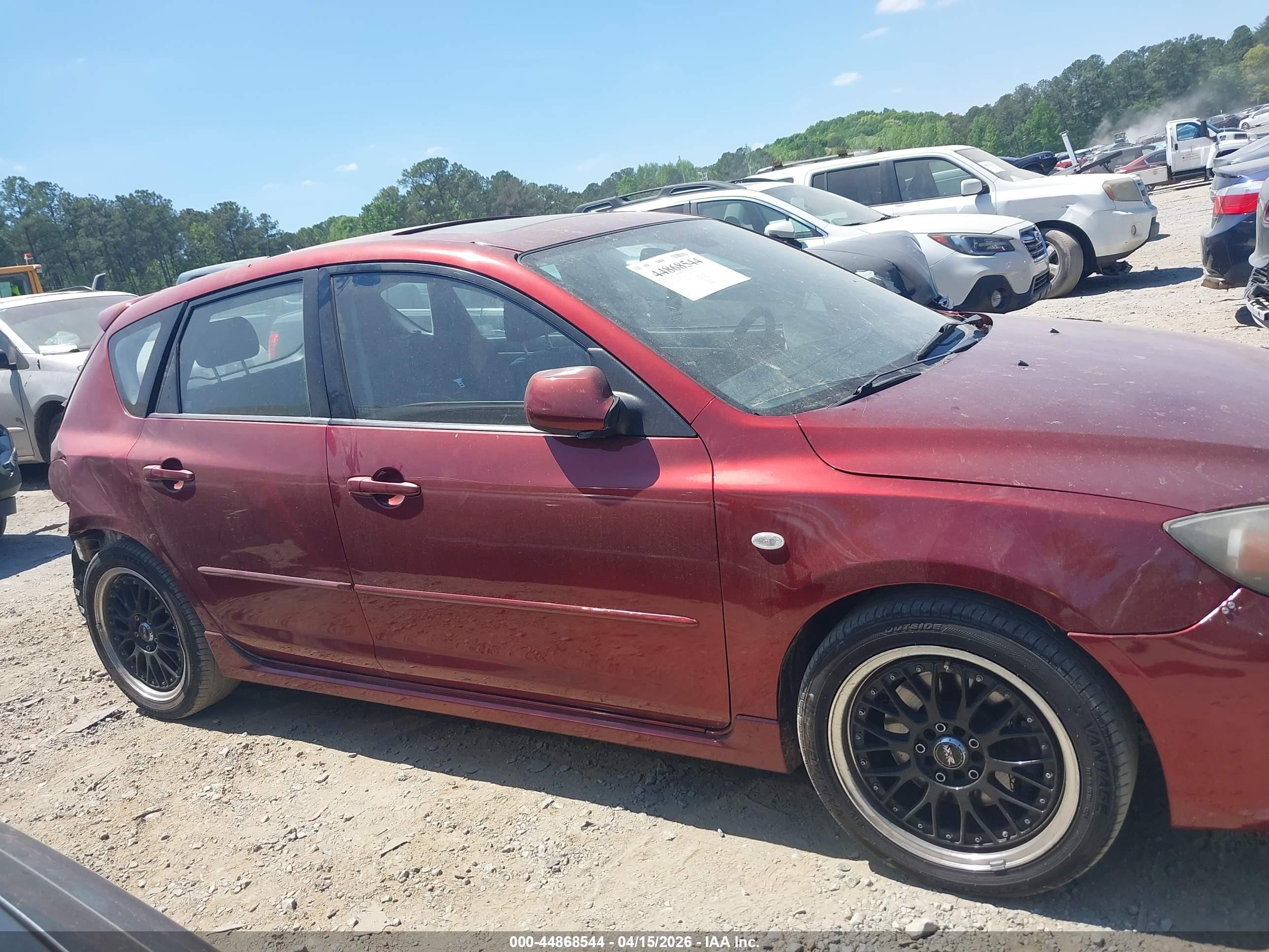 2008 Mazda Mazda3 S Grand Touring Red vin: JM1BK343181134434