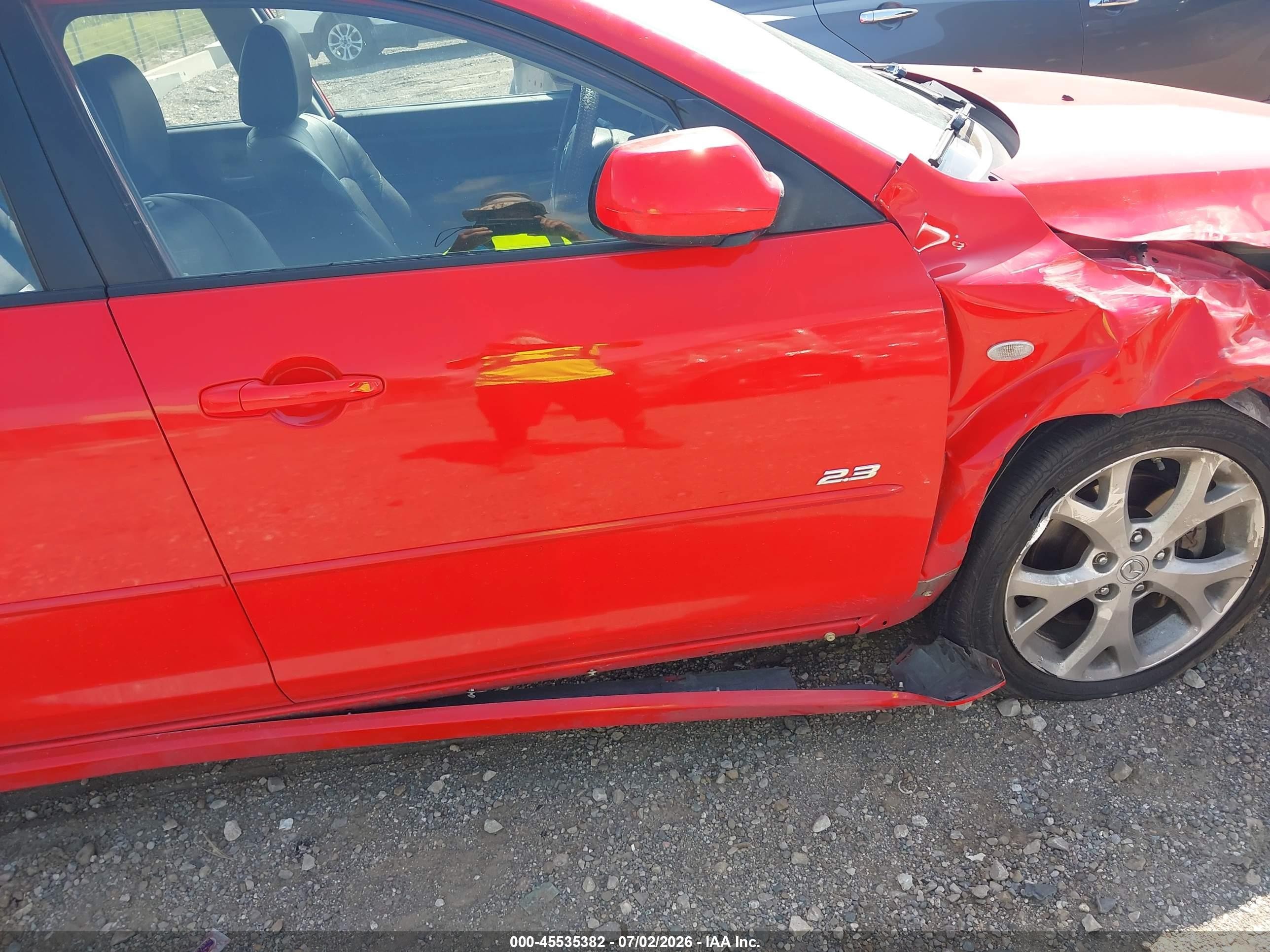 2008 Mazda Mazda3 S Grand Touring Red vin: JM1BK343181862268