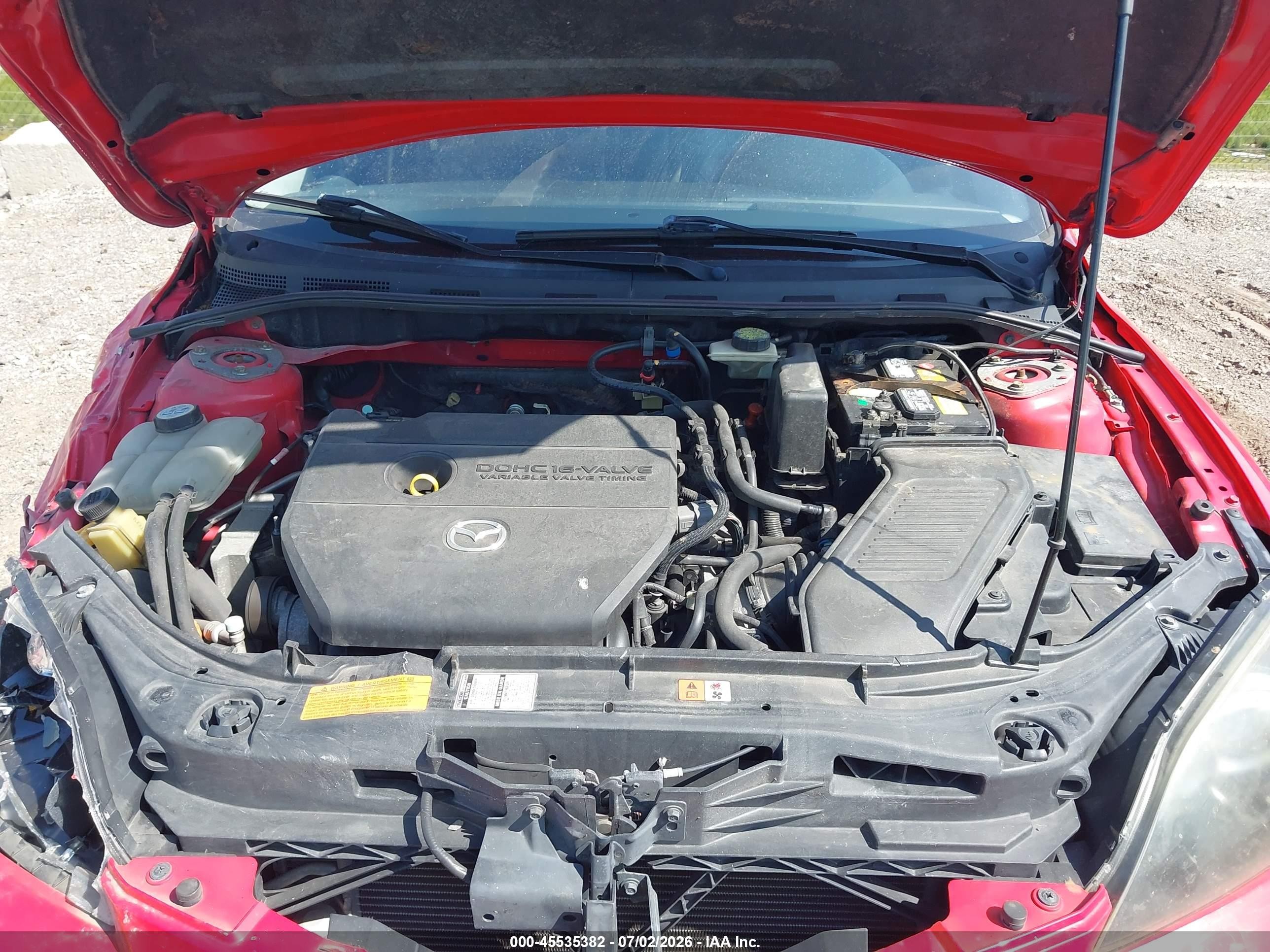2008 Mazda Mazda3 S Grand Touring Red vin: JM1BK343181862268