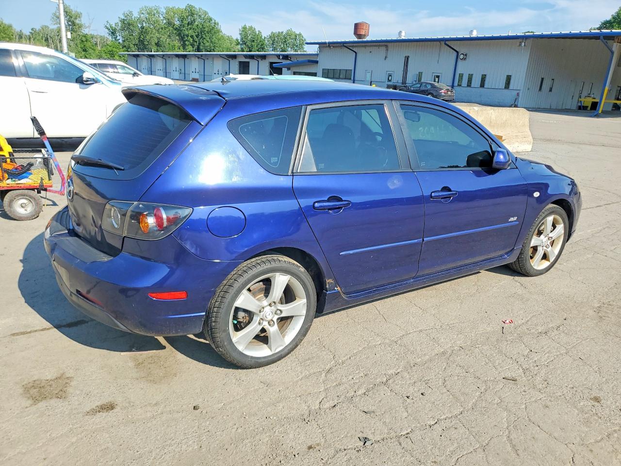 2005 Mazda 3 Hatchback Blue vin: JM1BK343251306949