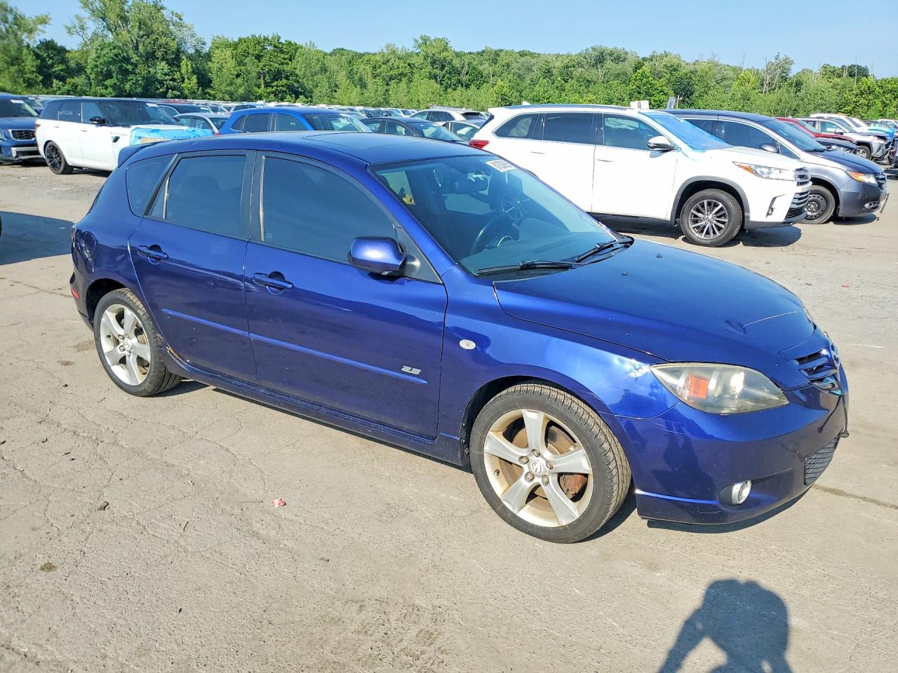 2005 Mazda 3 Hatchback Blue vin: JM1BK343251306949