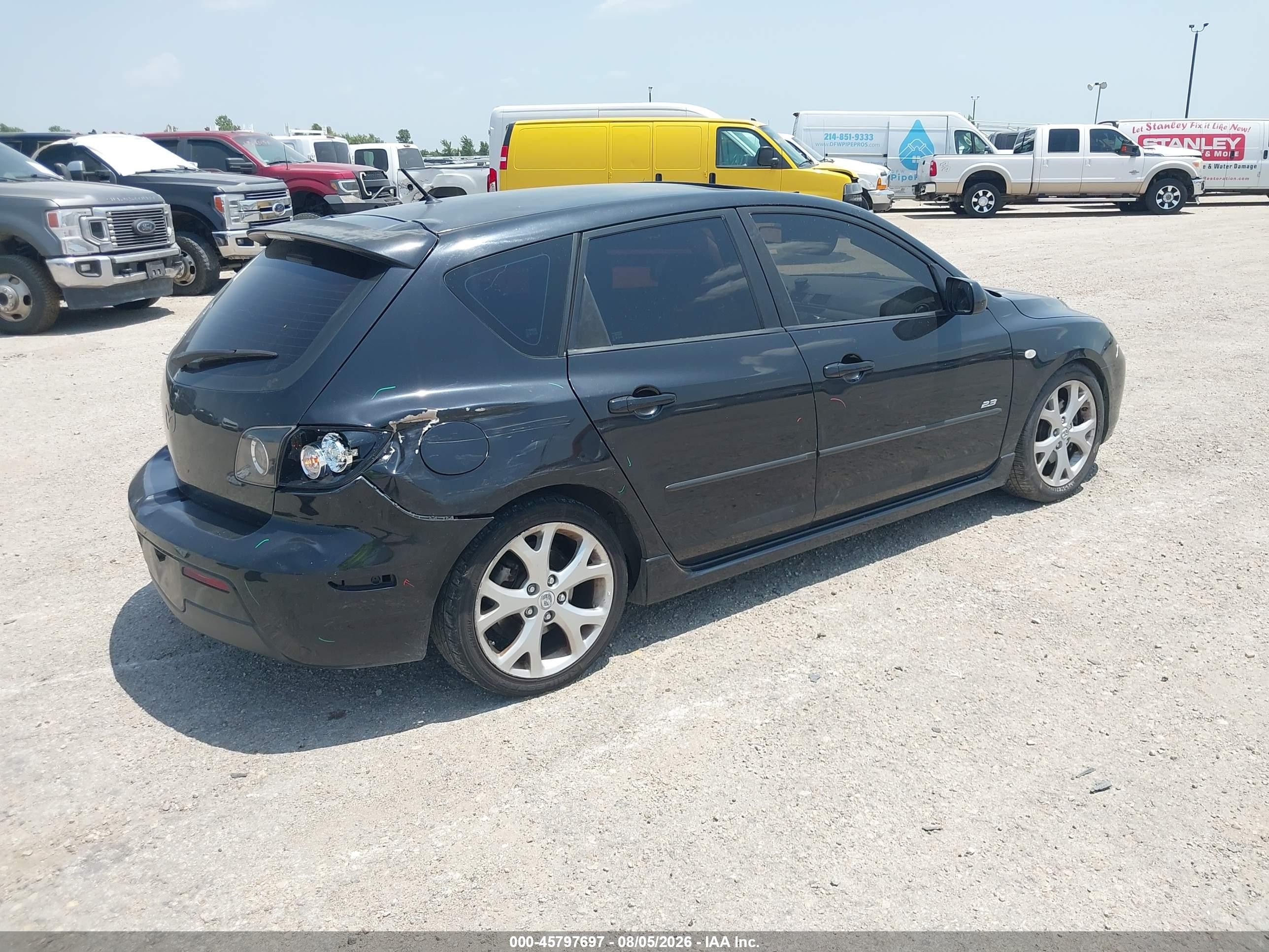 2007 Mazda Mazda3 S Grand Touring Black vin: JM1BK343271617431