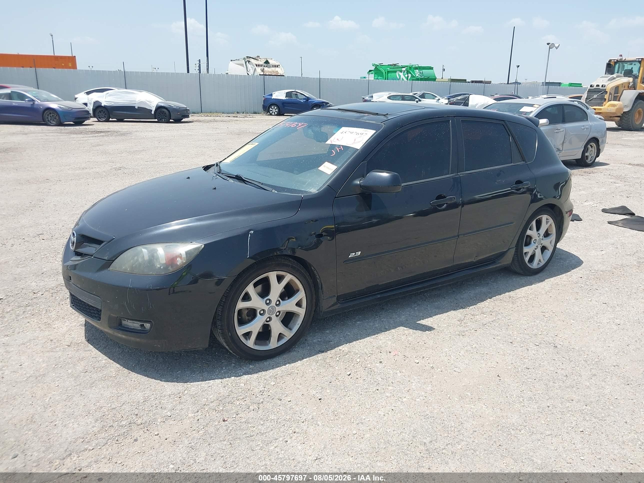 2007 Mazda Mazda3 S Grand Touring Black vin: JM1BK343271617431