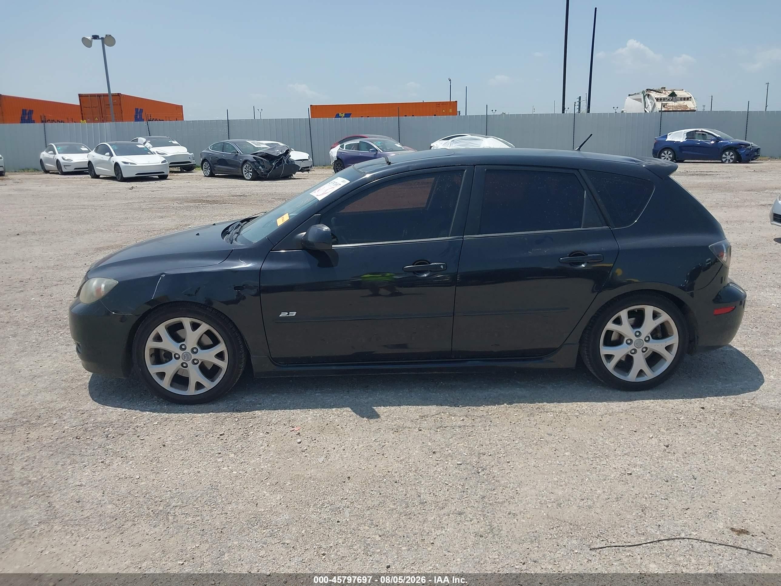 2007 Mazda Mazda3 S Grand Touring Black vin: JM1BK343271617431