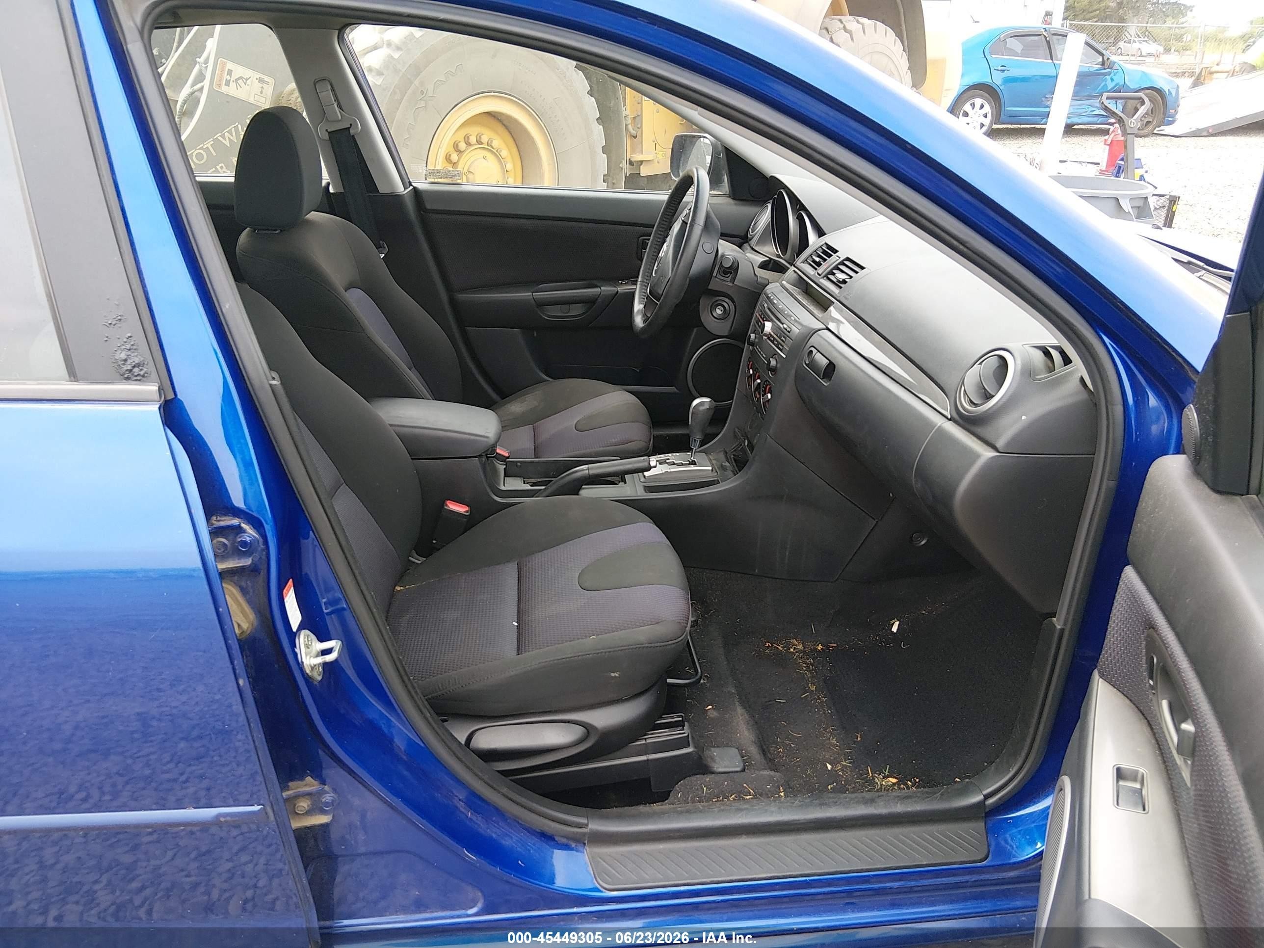 2007 Mazda Mazda3 S Touring Blue vin: JM1BK343271754563