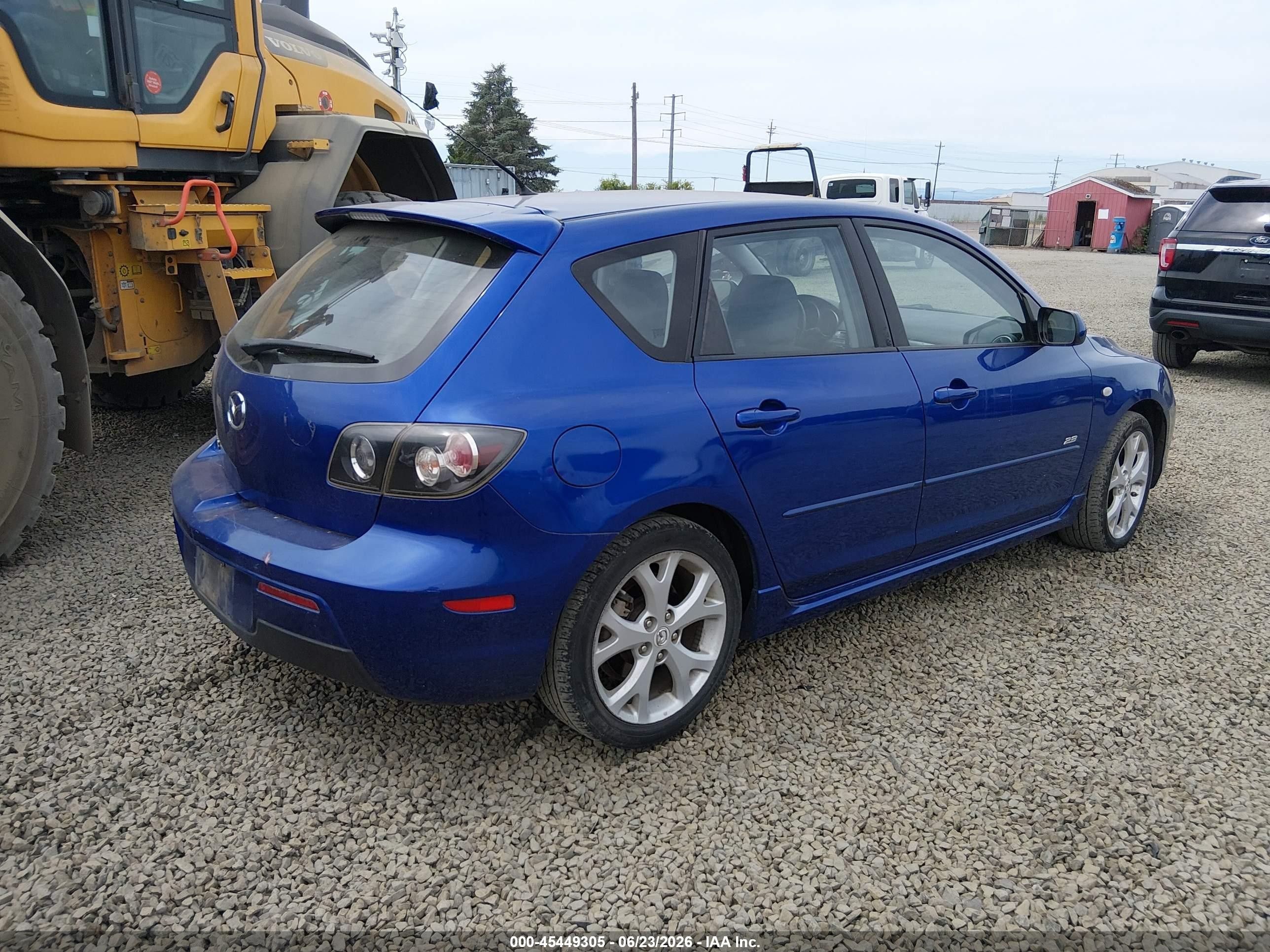 2007 Mazda Mazda3 S Touring Blue vin: JM1BK343271754563