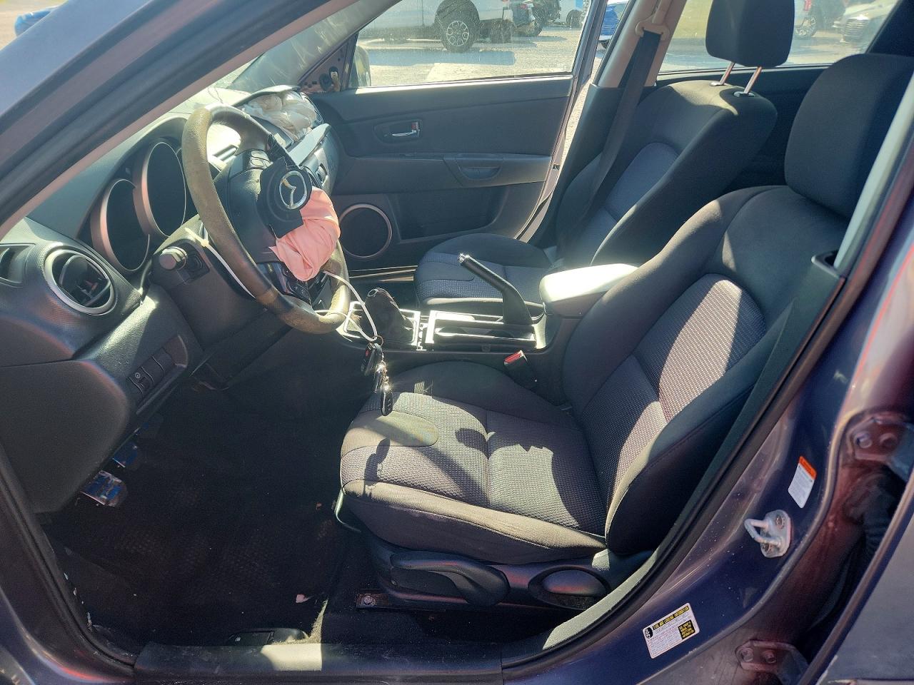 2008 Mazda 3 Hatchback Blue vin: JM1BK343281164123
