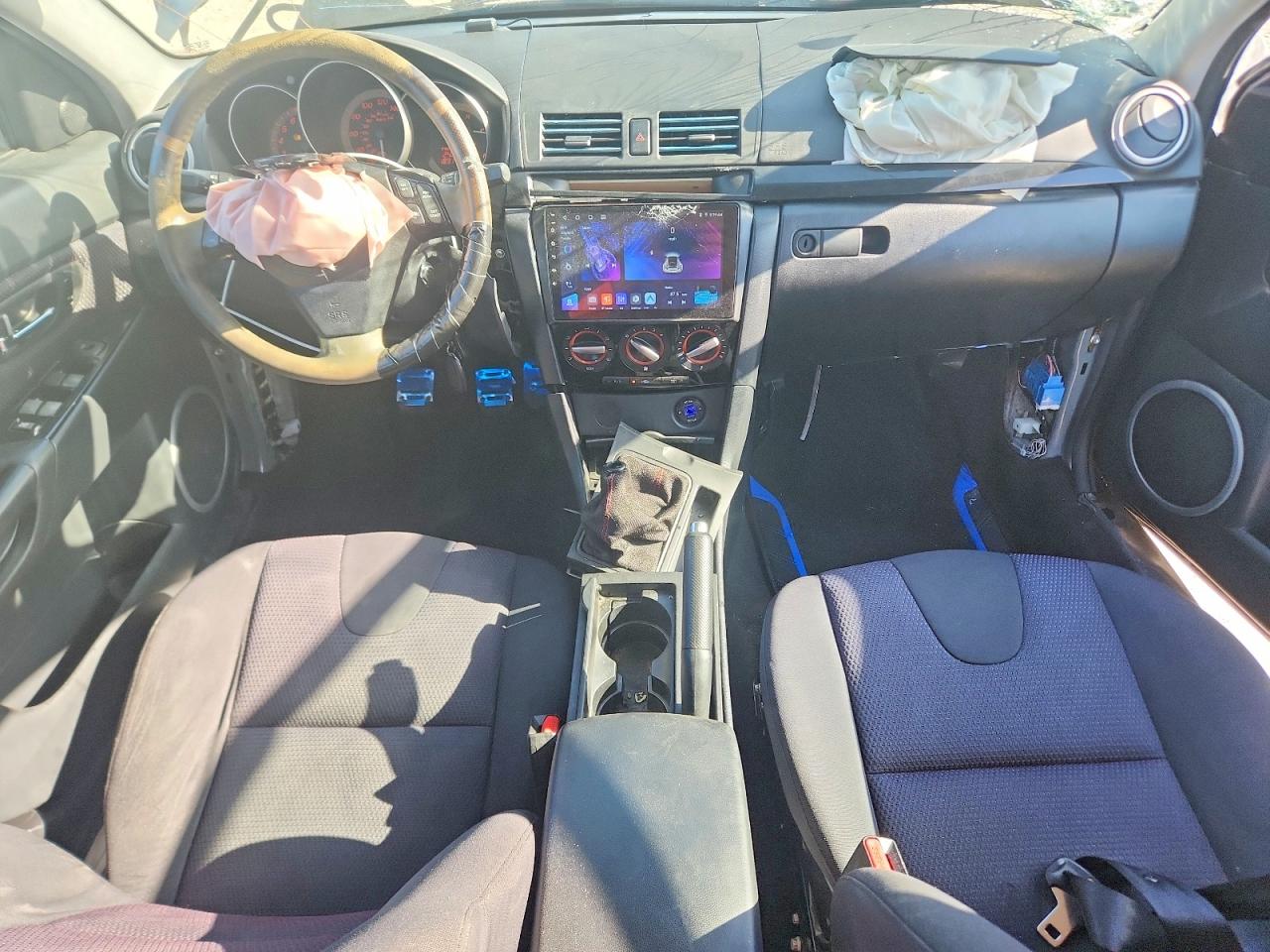 2008 Mazda 3 Hatchback Blue vin: JM1BK343281164123