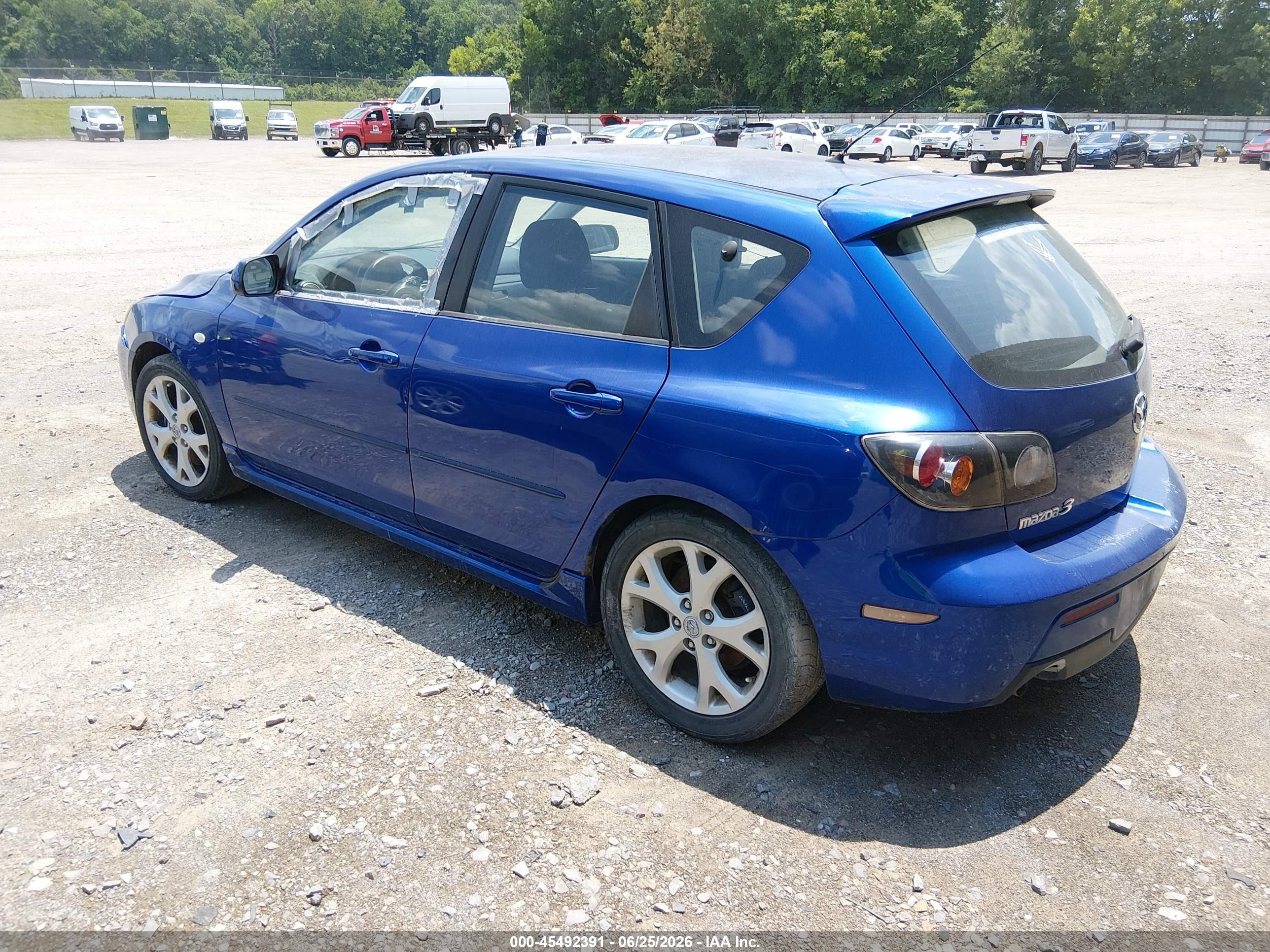 2008 Mazda Mazda3 S Sport Blue vin: JM1BK343281871819