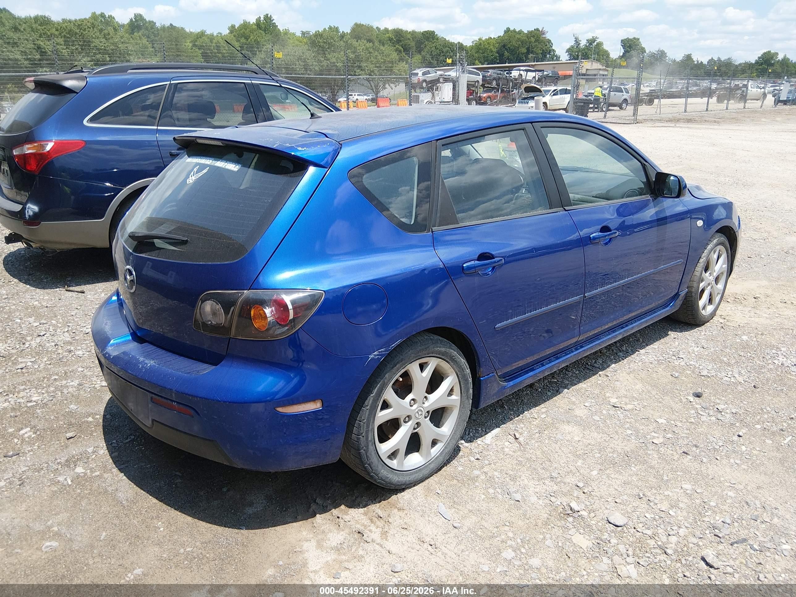 2008 Mazda Mazda3 S Sport Blue vin: JM1BK343281871819