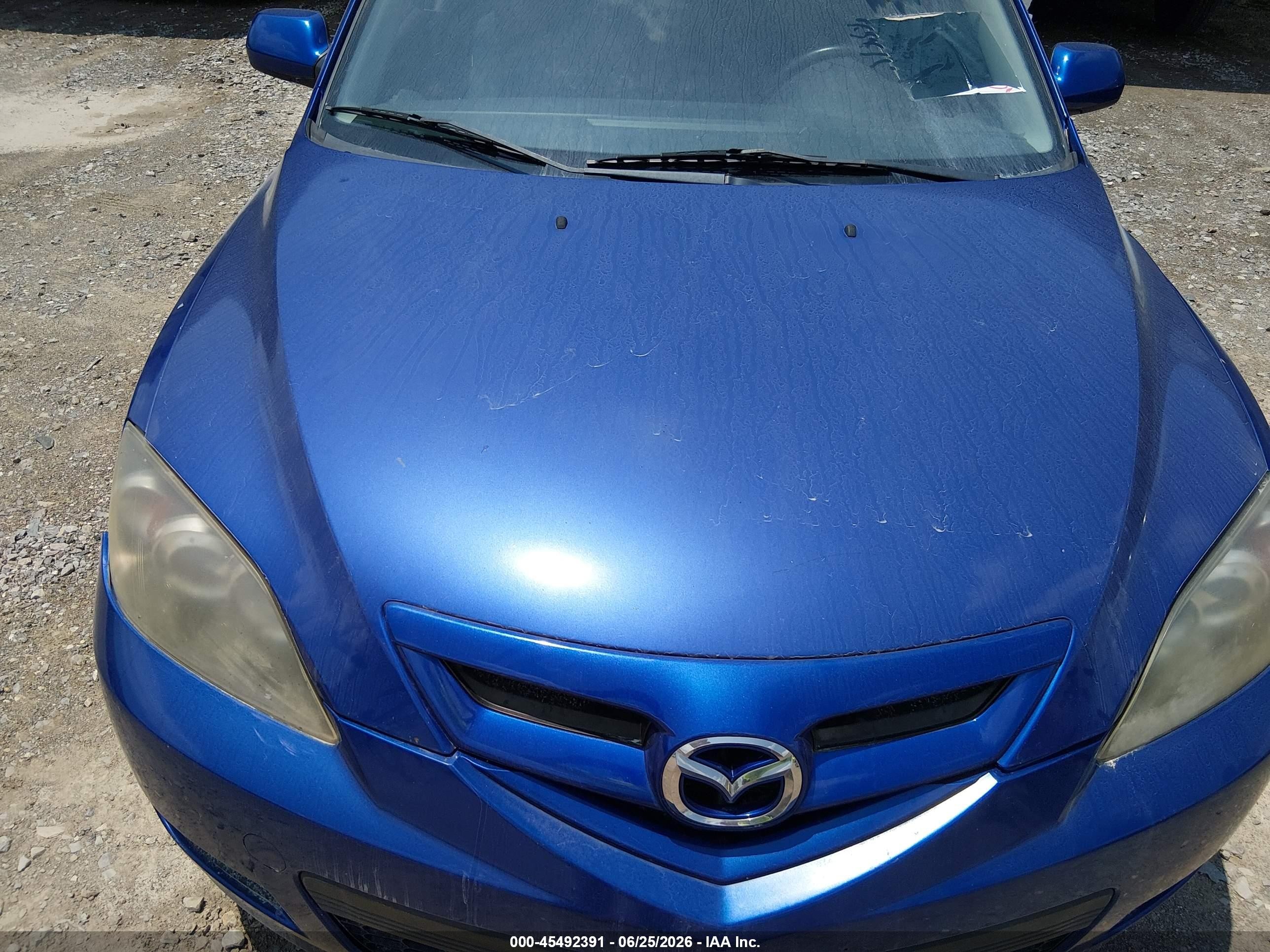 2008 Mazda Mazda3 S Sport Blue vin: JM1BK343281871819