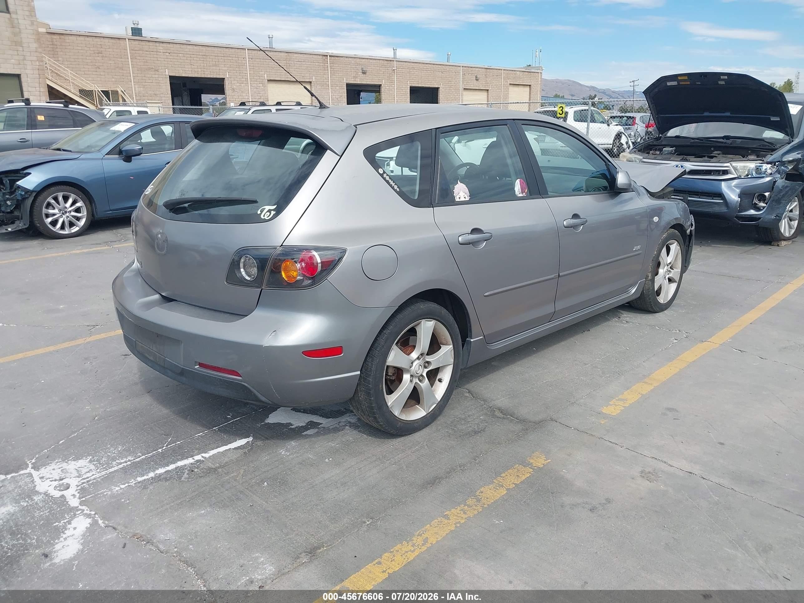 2005 Mazda Mazda3 S Gray vin: JM1BK343351309181
